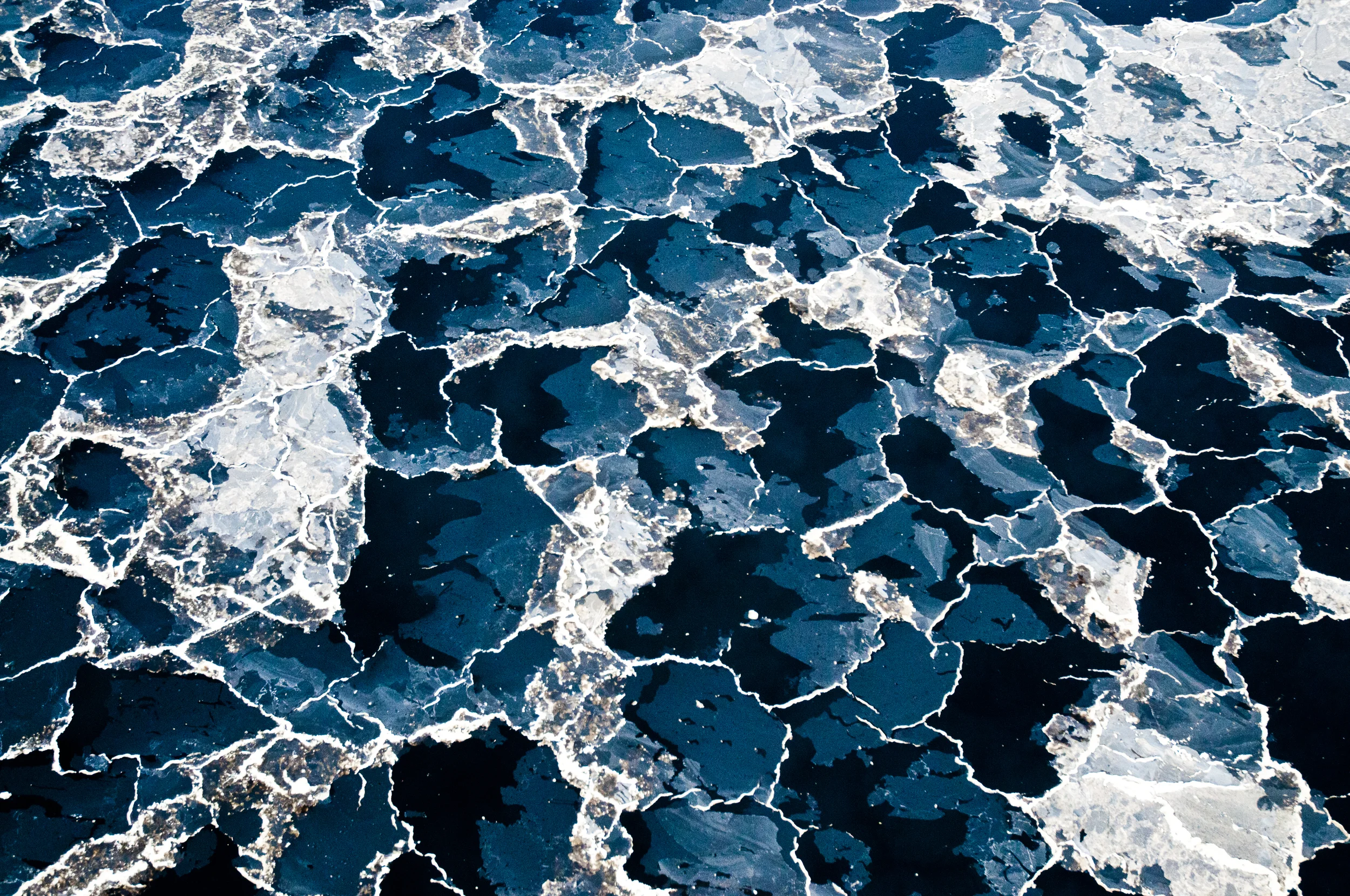 Lake Natron Blue Water White Formations