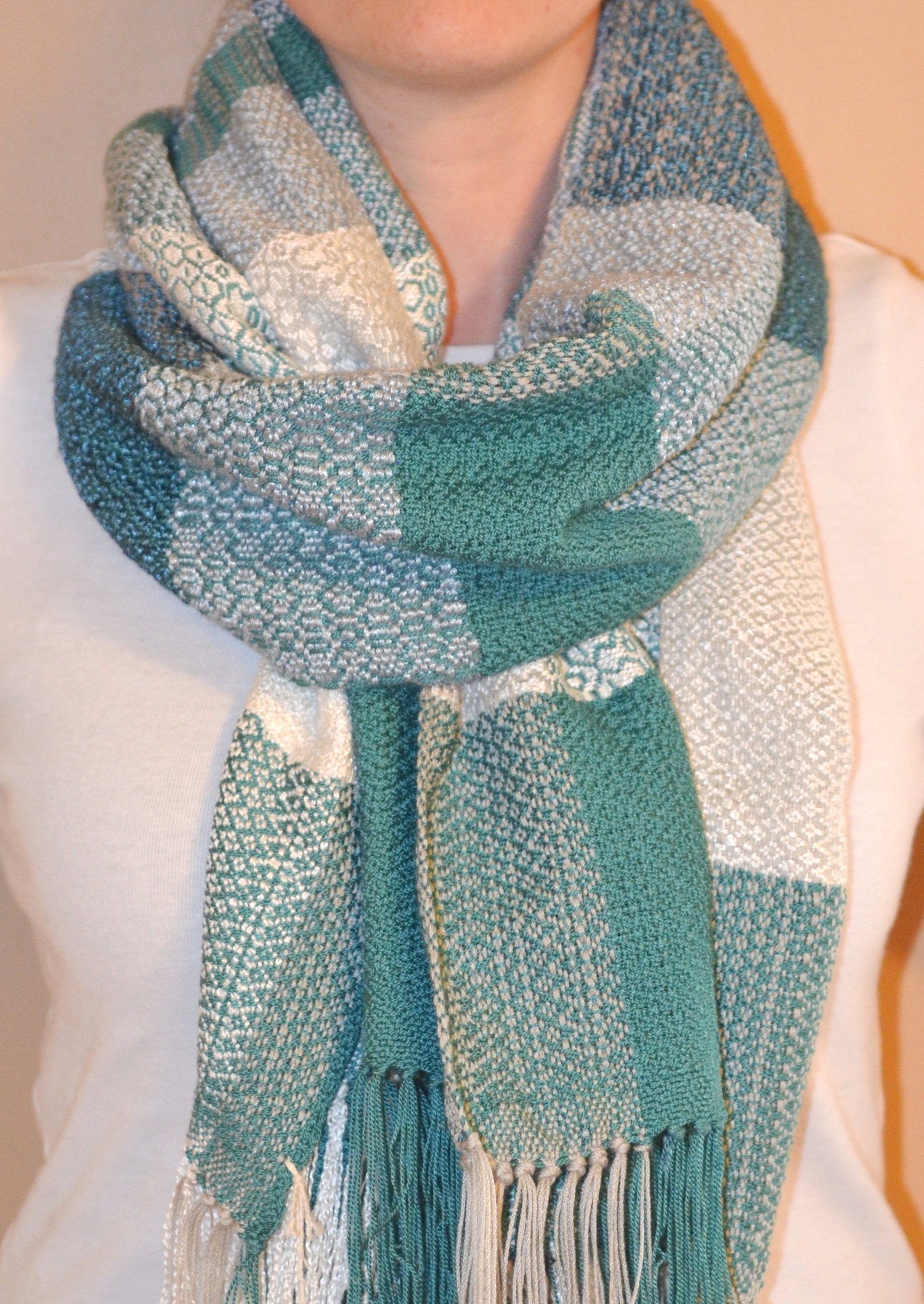 Woven Blooms Wrap Scarf