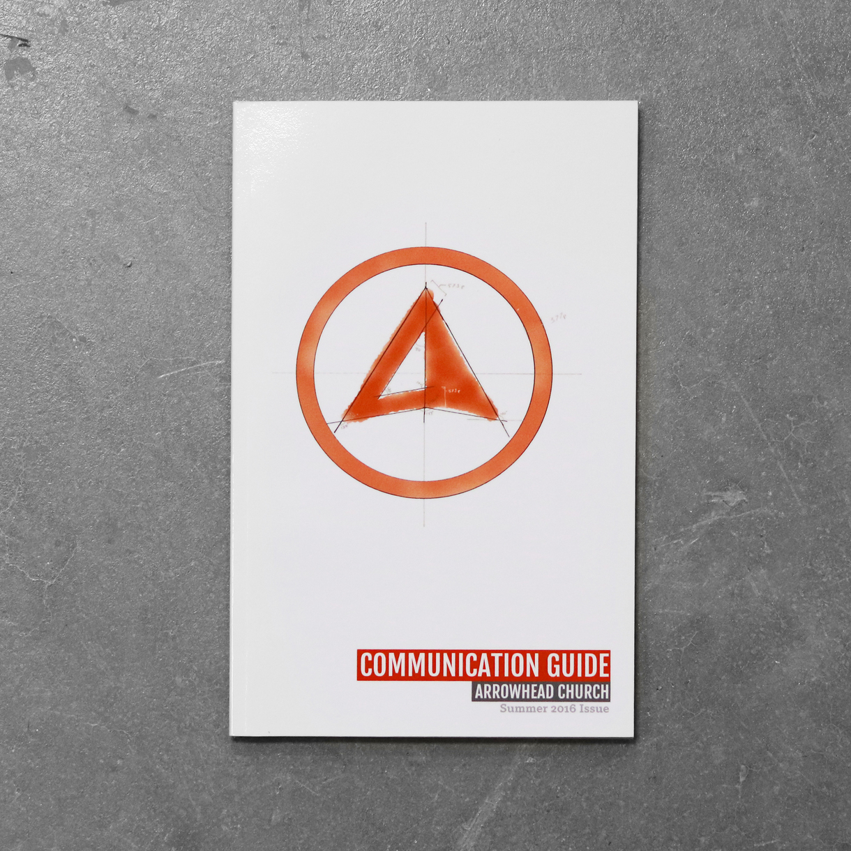 Branding Guide - Arrowhead Church The 2016 communication guide was written and designed by Jared for Arrowhead Church. The guide was distributed in print form to all campuses and staff of the church and aims to maintain brand consistency as the church grows and content is created by non-creative staff.