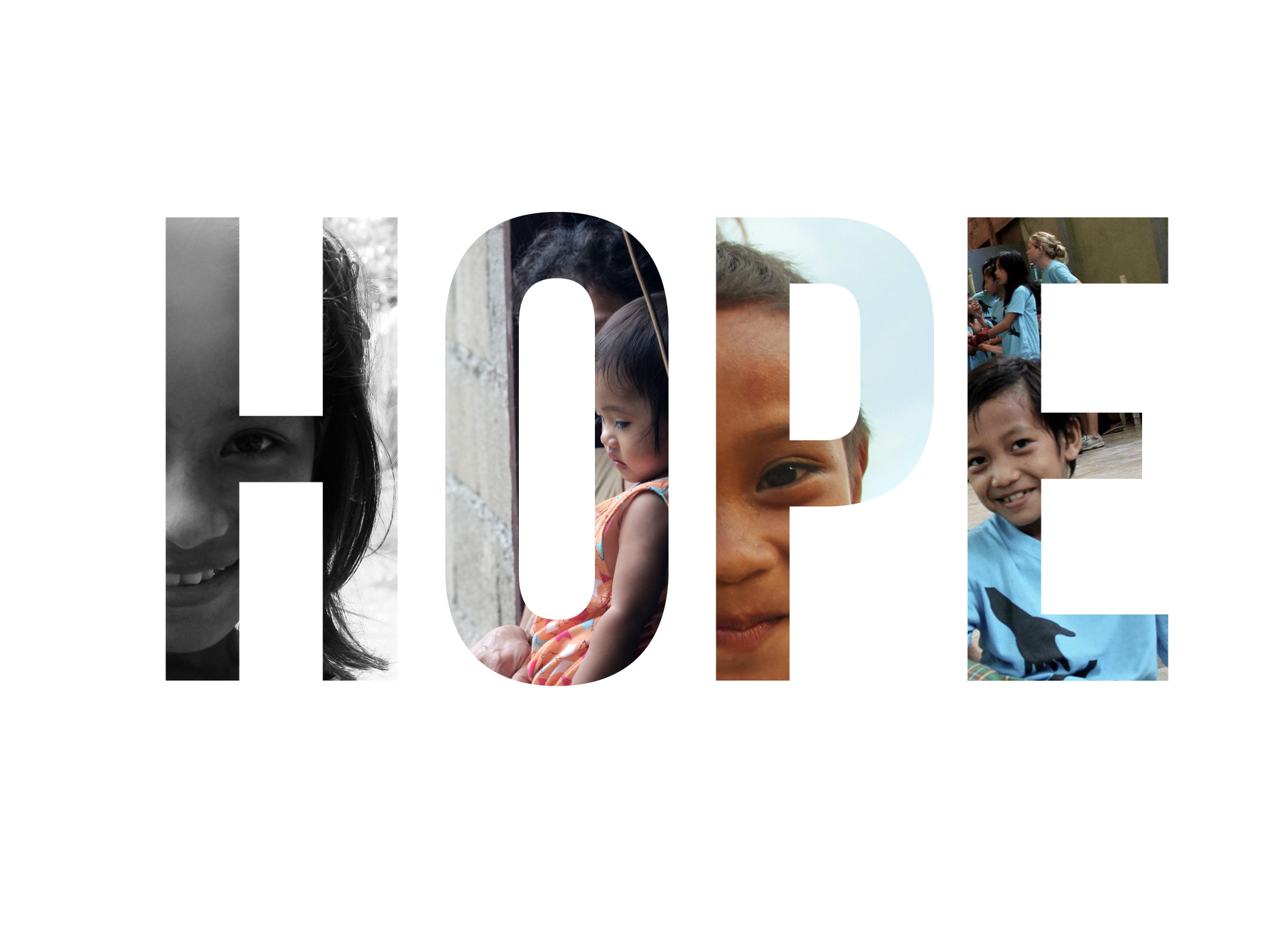 "Hope" Campaign - Refuge Film For his 2012 documentary film, Refuge , Jared developed this "Hope" campaign for print and web. Each version featured different images from the film inside of the wordmark. This campaign was most prominently used as Facebook Banners that thousands of users downloaded and set on their own profiles, advertising the film.