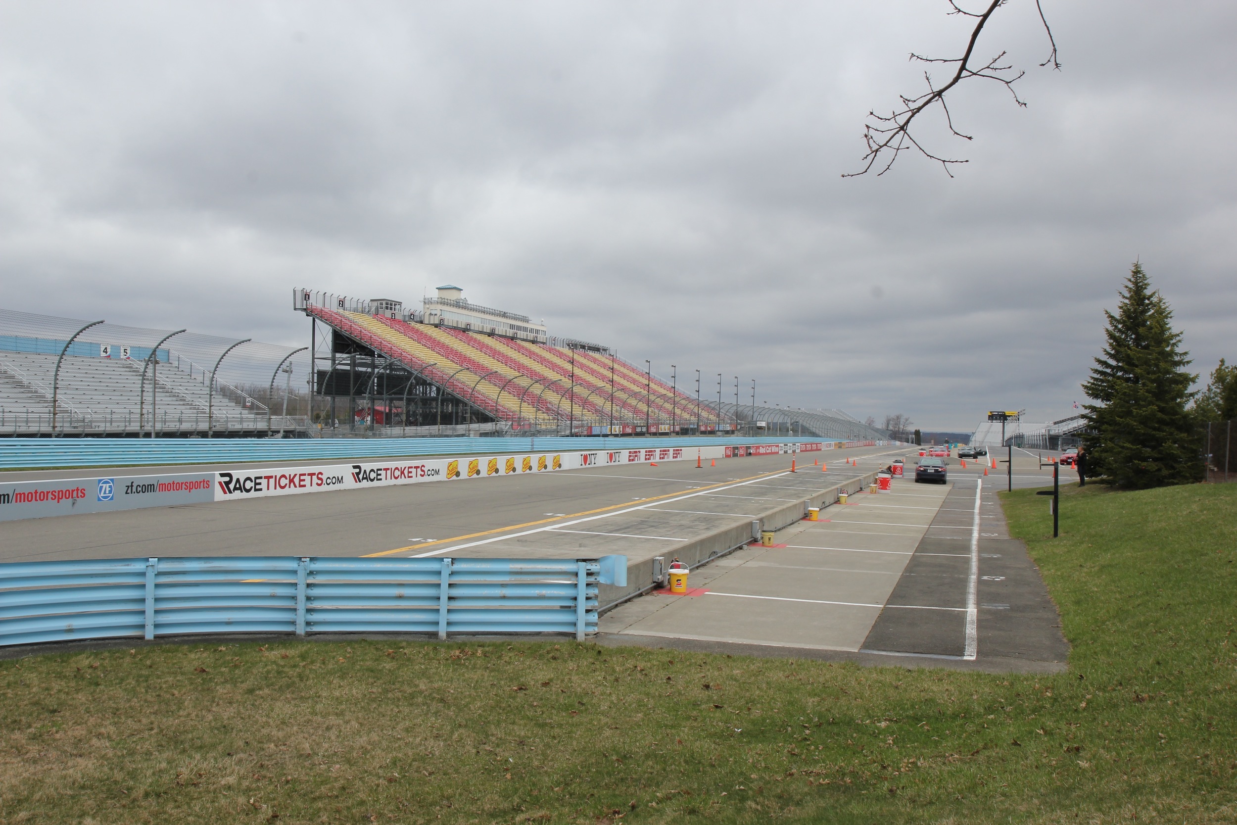 There weren't a lot of spectators present to watch me master the course.