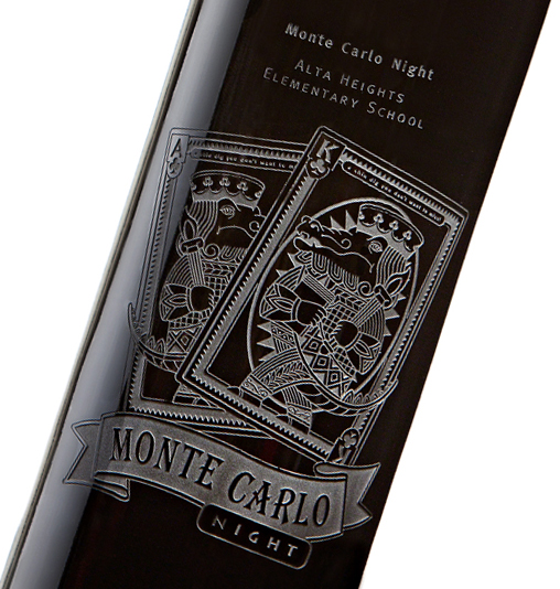 Etched Wine Bottle Design | Amy LInn