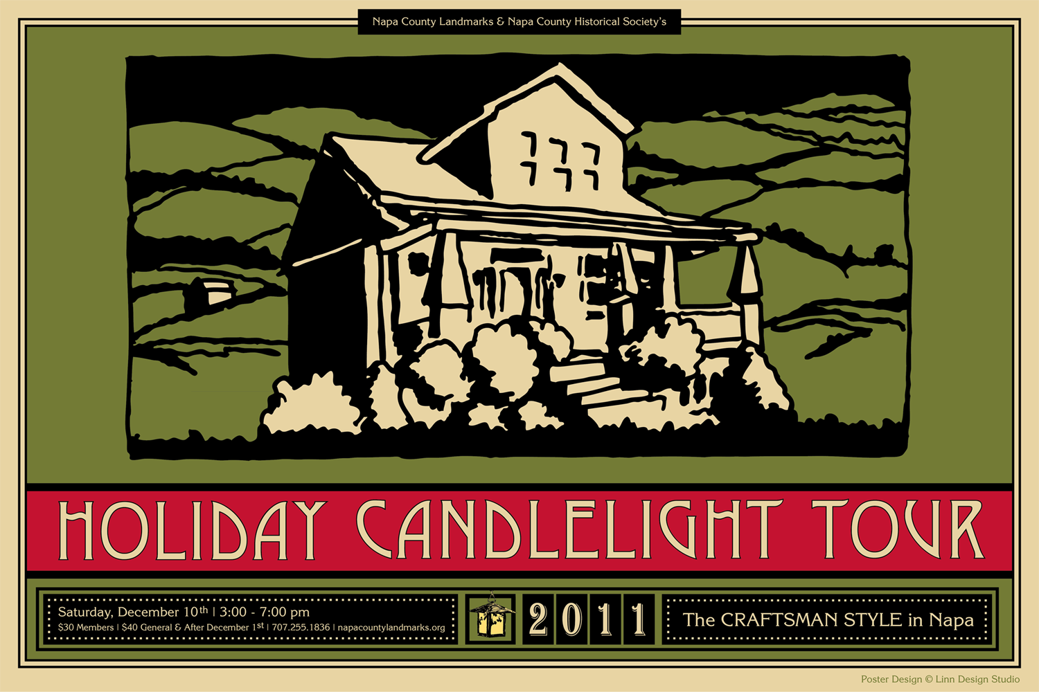 Poster Design for Napa County Landmarks Home Tour