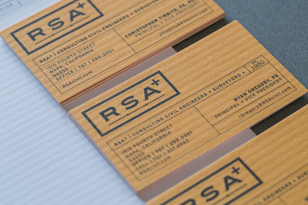 RSA+ business card design