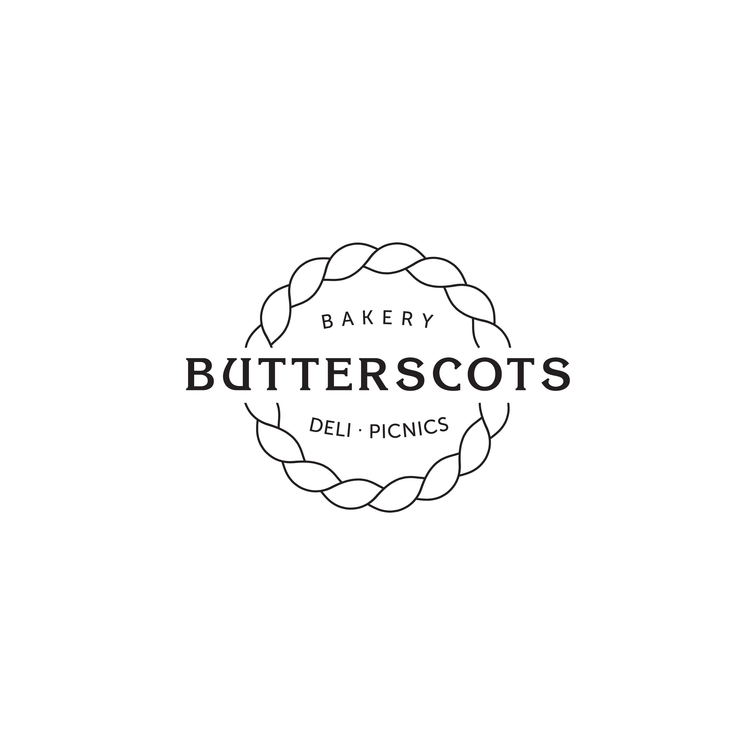 Logo Design _ Butterscots Bakery, St. Helena, California