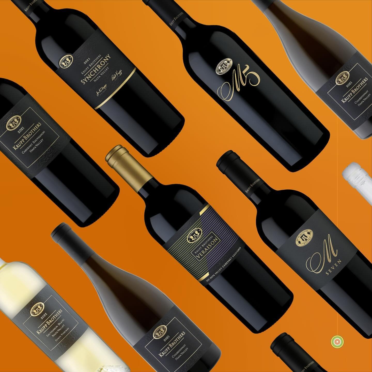 A gathering of Krupp Brothers labels - premium, elegant, refined.

#packagingdesign #napavalleywine #itsfromnapa #amylinndesign @manterbyfedrigoni