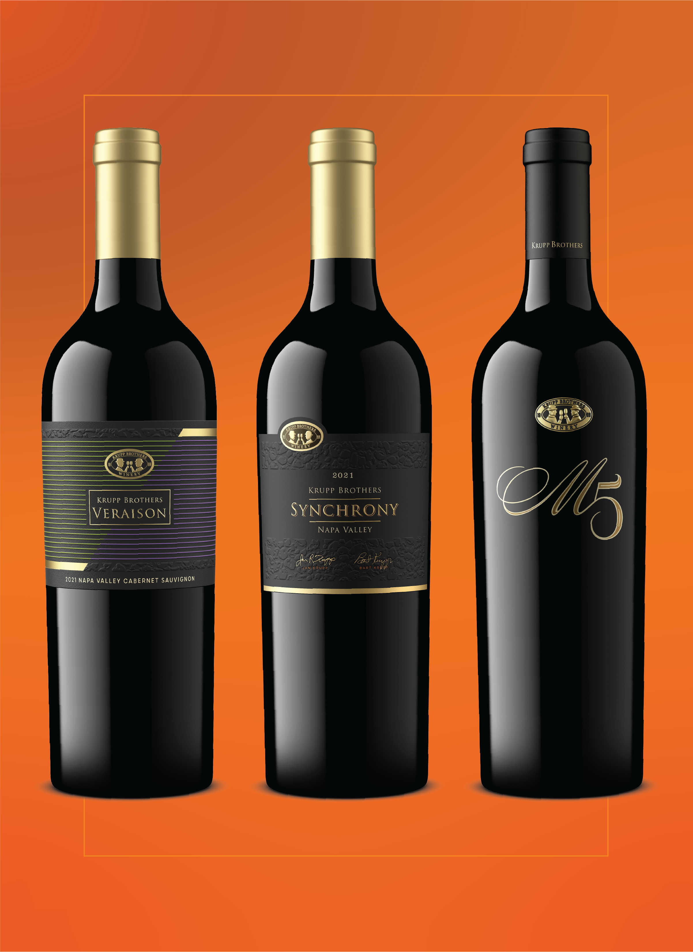 3 wine label designs