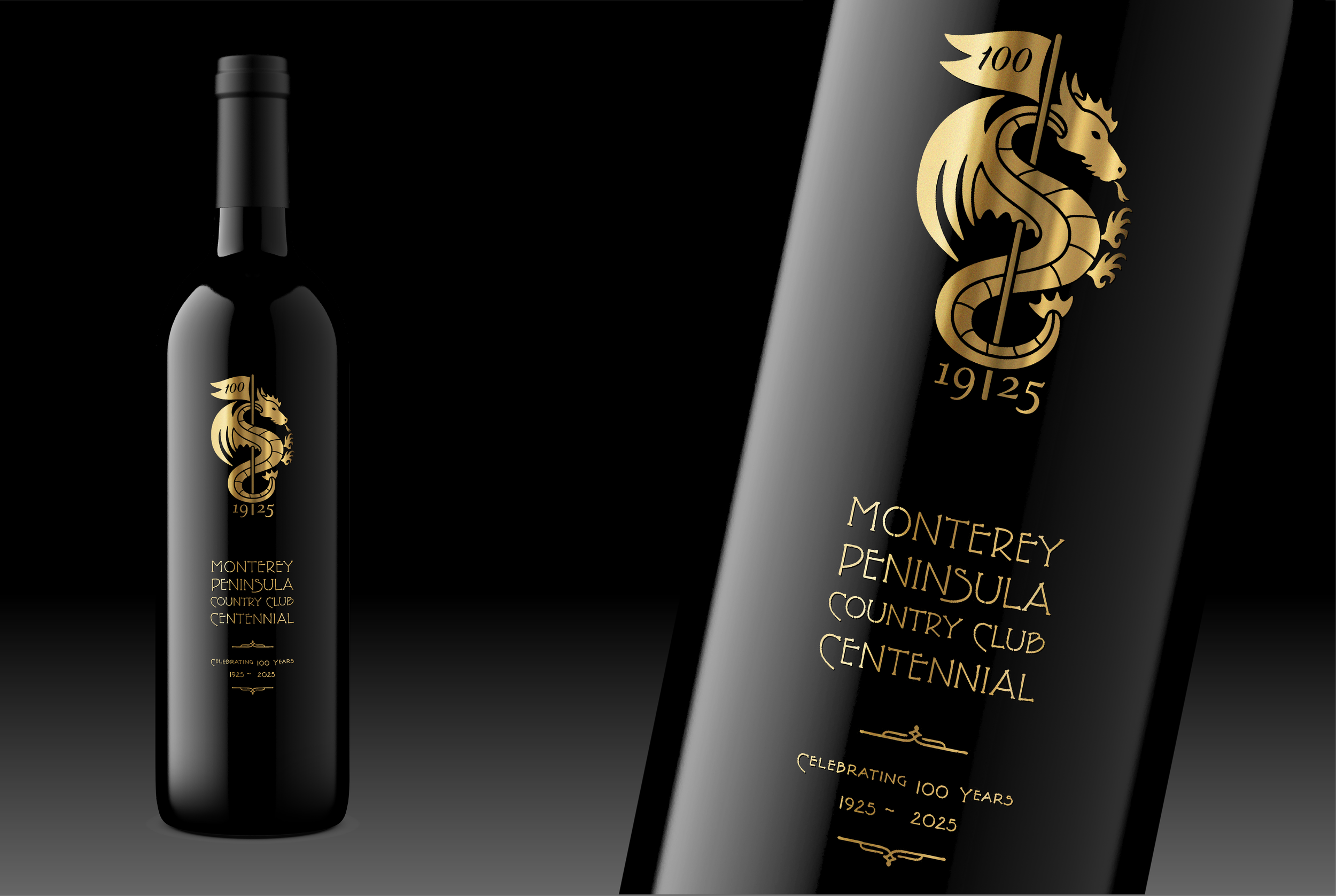 wine package design for Monterey Peninsula Country Club