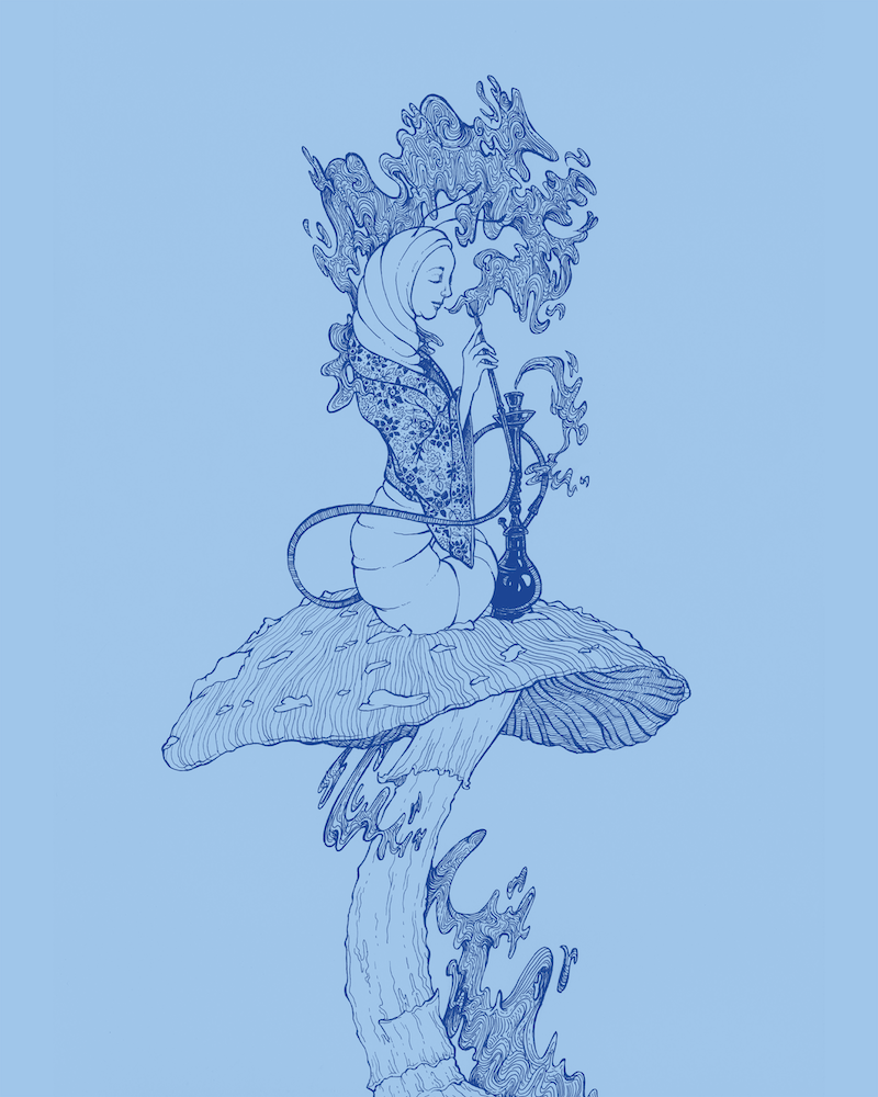 The Blue Caterpillar