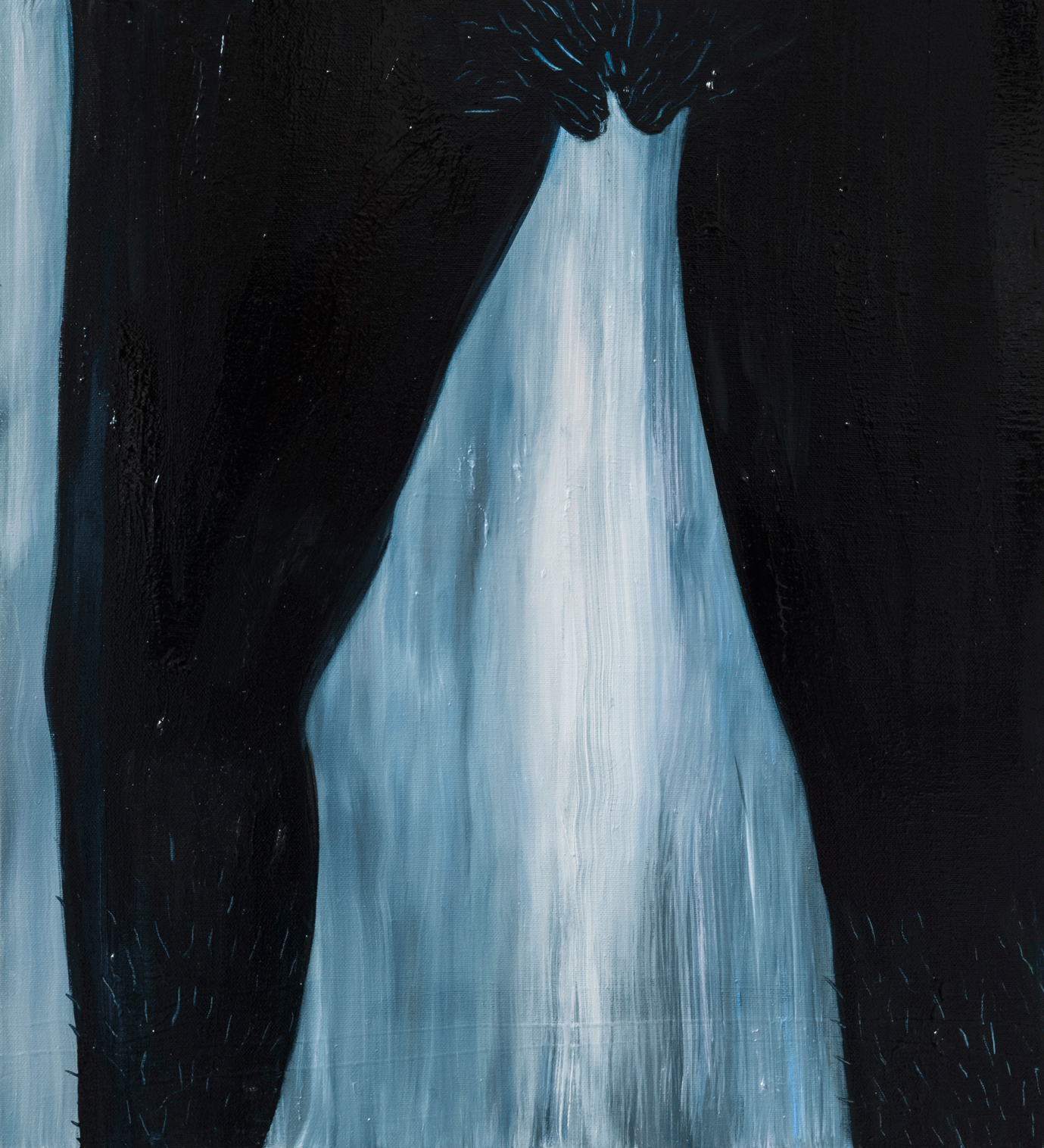 Conversación 14 , 2019. Óleo sobre tela. 55 x 60 cm.
