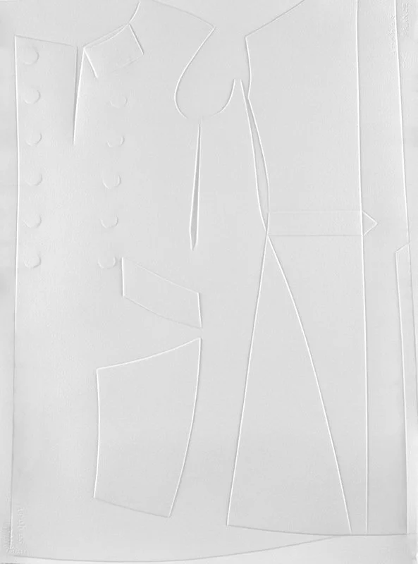 De la serie marcados, 2012  Marcas sobre papel Arches 133 x 92cm