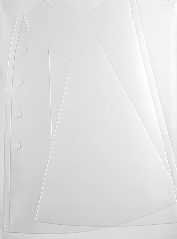 De la serie marcados, 2012  Marcas sobre papel Arches 133 x 92cm