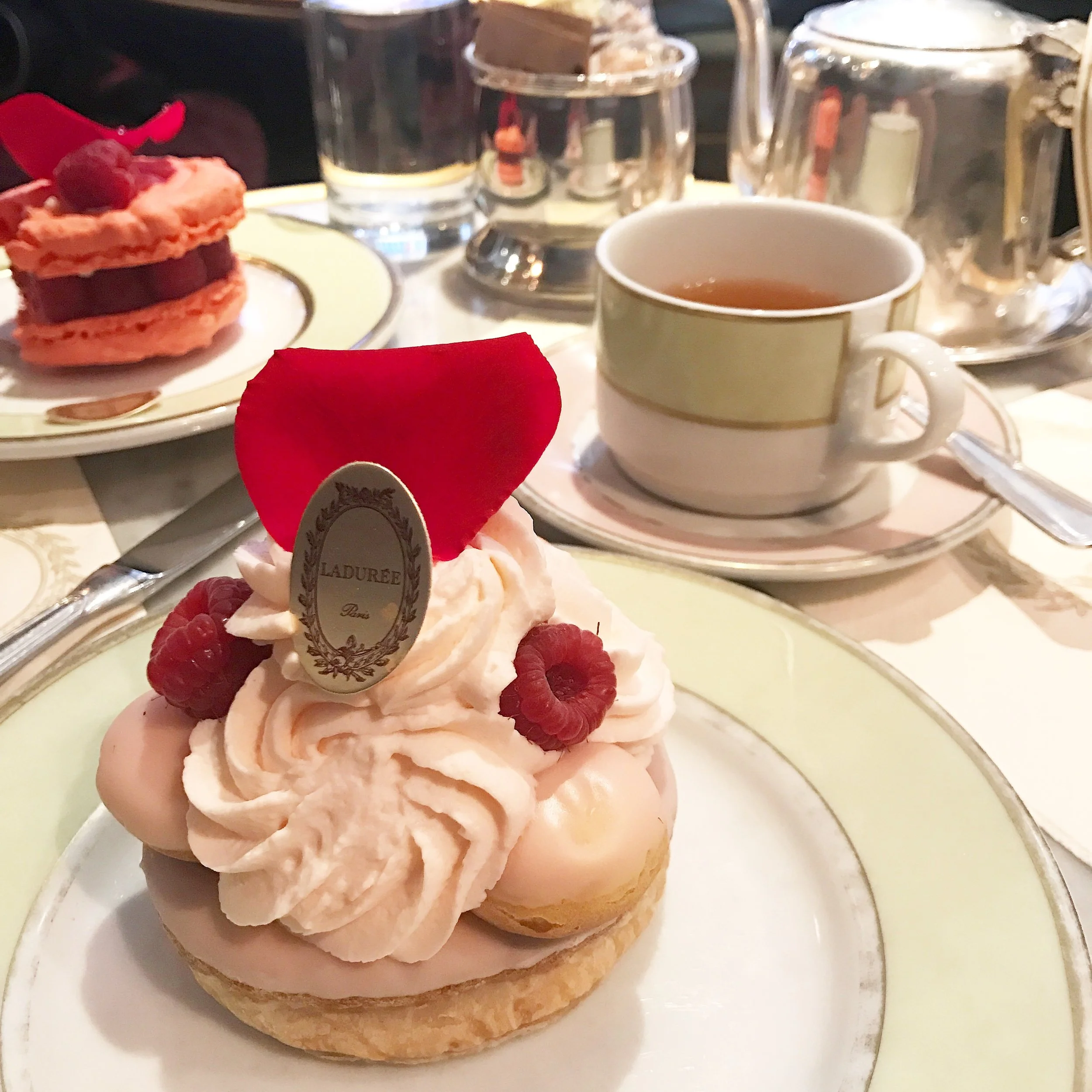 Afternoon tea and treats at Laduree