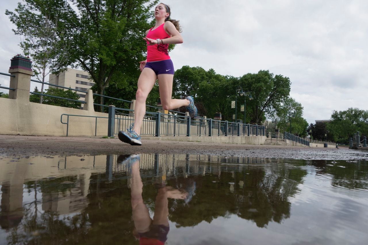 Reilly was a competitive runner in high school but now enjoys running as a hobby. 