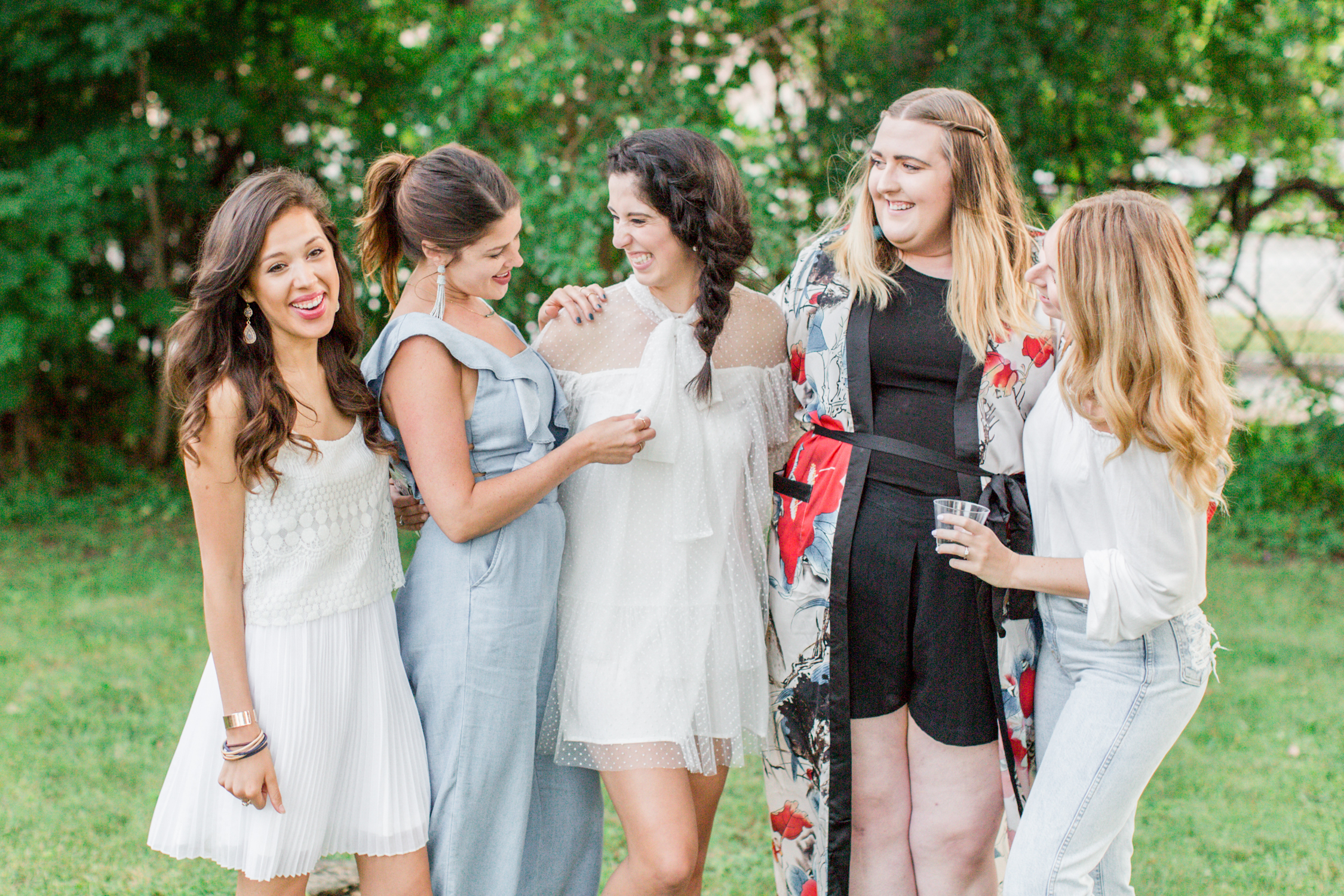 Left to right: Valerie Angelica of Valerie Angelica , Katherine Clemins of Bordeaux BLVD , Madalyn Manzeck, Pamela Kieck of It's Pamela Kieck , and Jo Marie of Jo Marie MKE . 