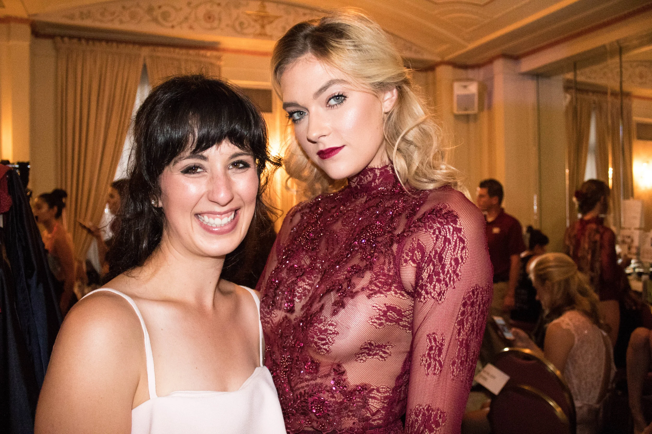Cheesin' with the gorgeous Nicole Petrie backstage before the show! 