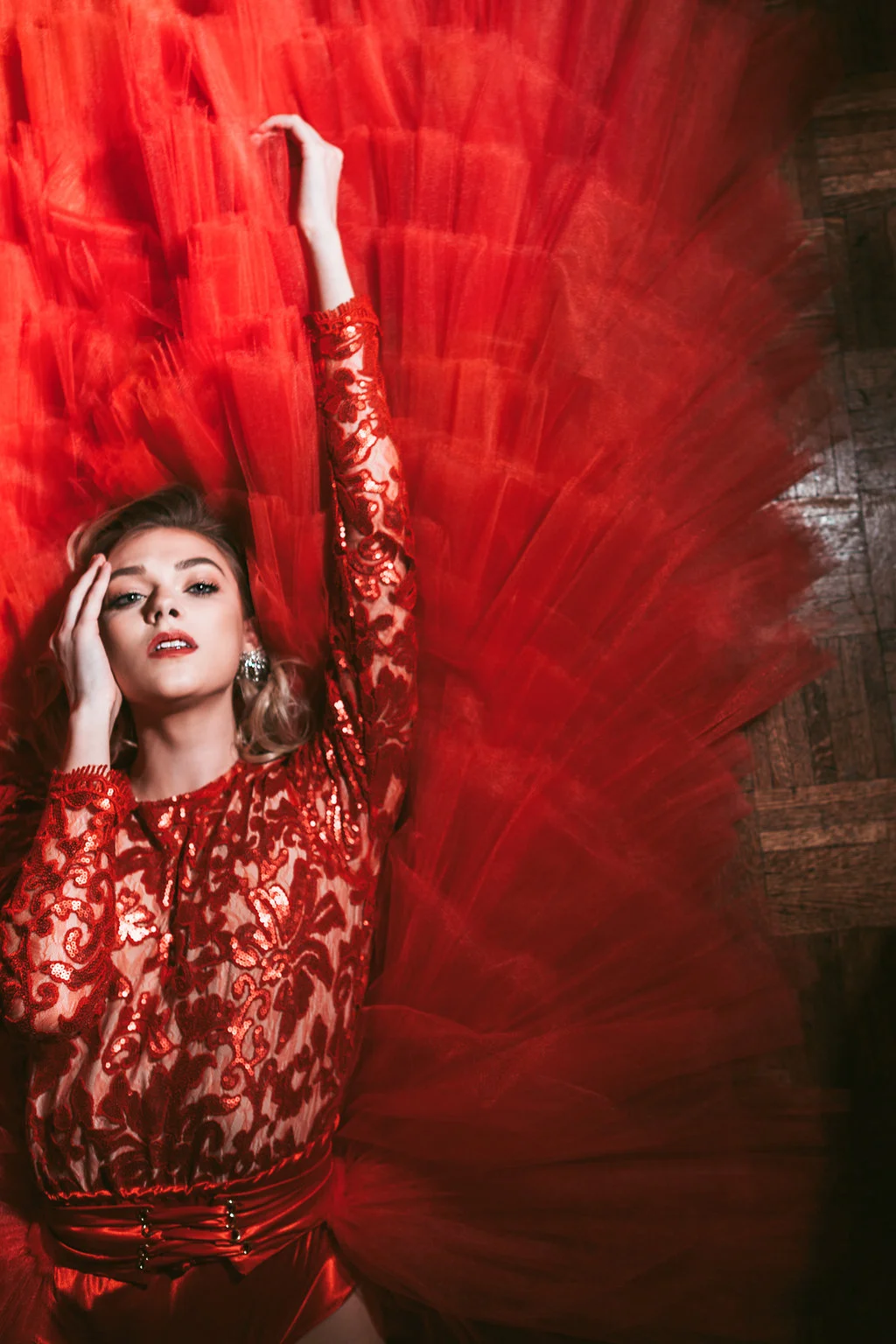 Nicole Petrie wearing Madalyn Joy Designs photographed by Tif Cohen in Milwaukee, WI. 2017. 
