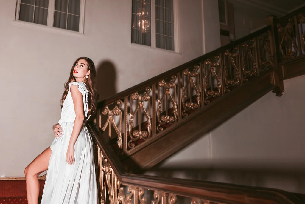 Samantha Krusic wearing Madalyn Joy Designs photographed by Tif Cohen in Milwaukee, WI. 2017.&nbsp;