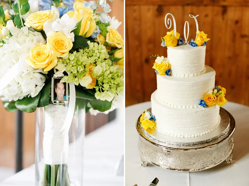 flowers and cake