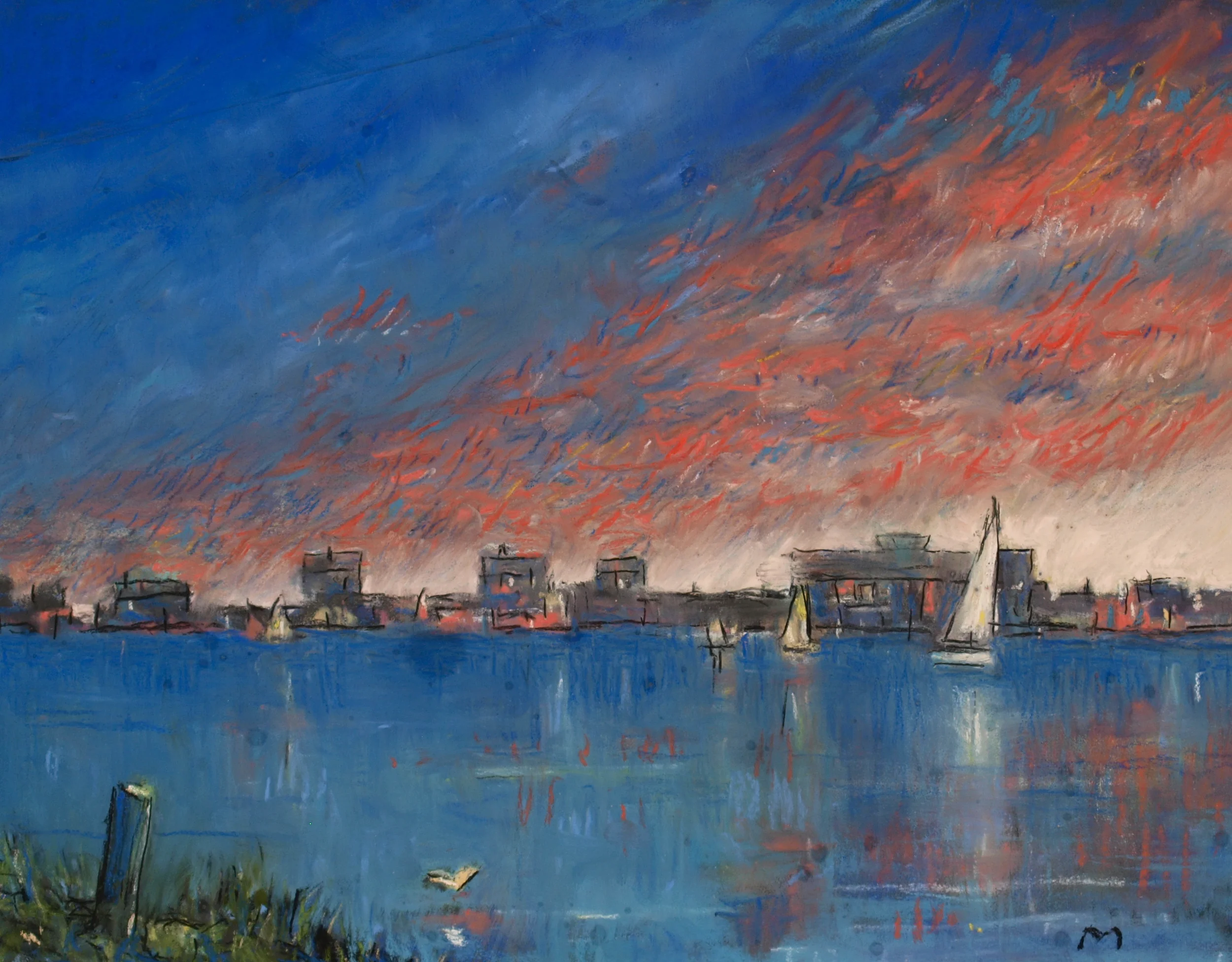  Sakonnet Harbor, pastel 