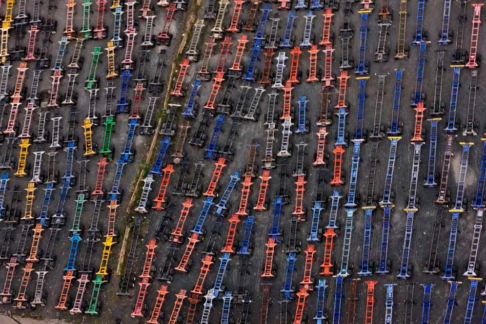 Shipping Container Trailer Beds at Houston Harbor