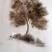 Tree Study I, 2013, oil on mylar: 20" x 16"