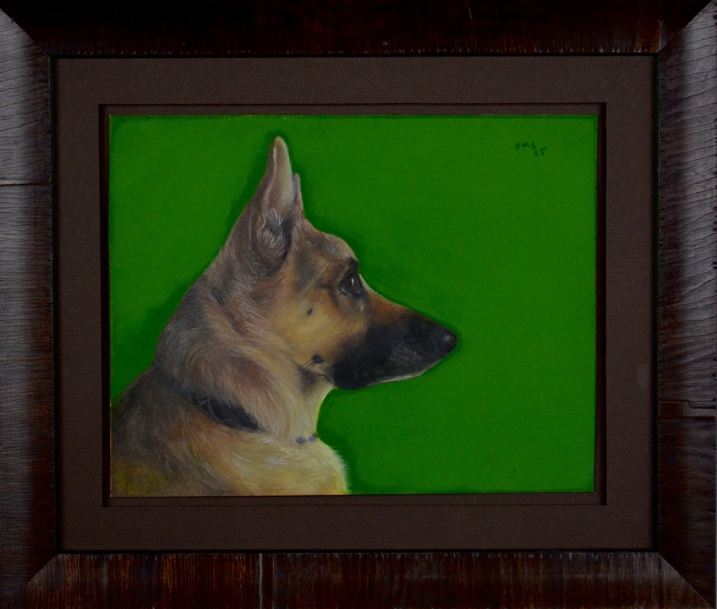 Jackson the Dog, 2014, watercolor, commission, sold