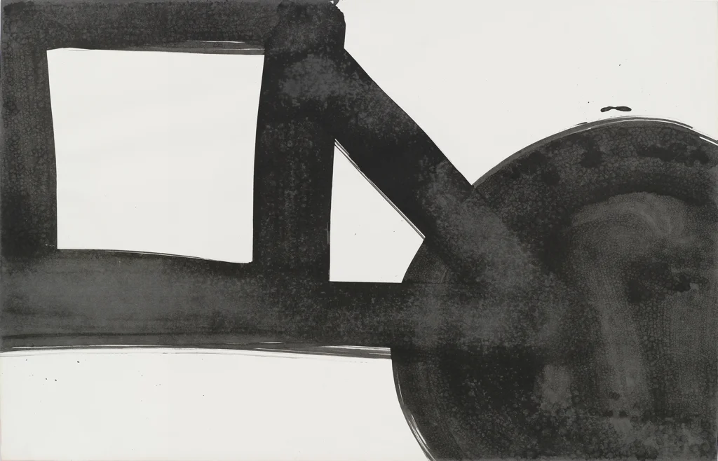Al Held , 65-A20 , 1965, india in on paper: 22 1/2 x 34 inches