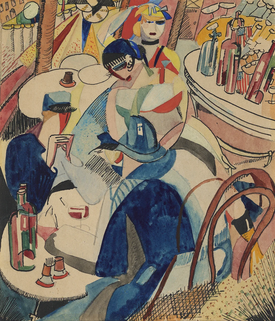 Howard, Cecil - Cafe Scene in Montparnasse lr.jpg