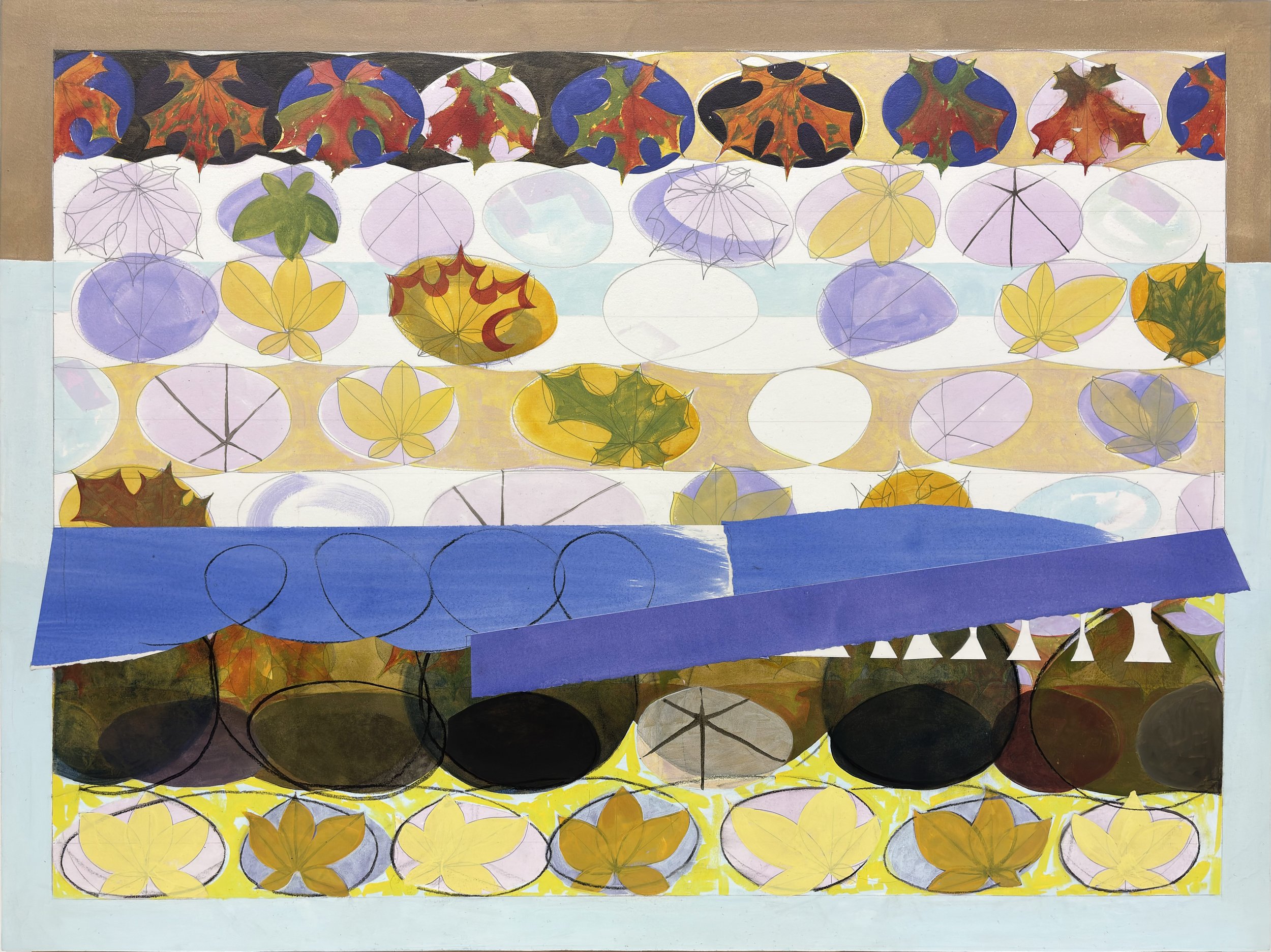 Sugar Maple, 2024 Acrylic on cut paper mounted on board, barrier coated and finished with UV reversible vanish: 36 x 48 inches