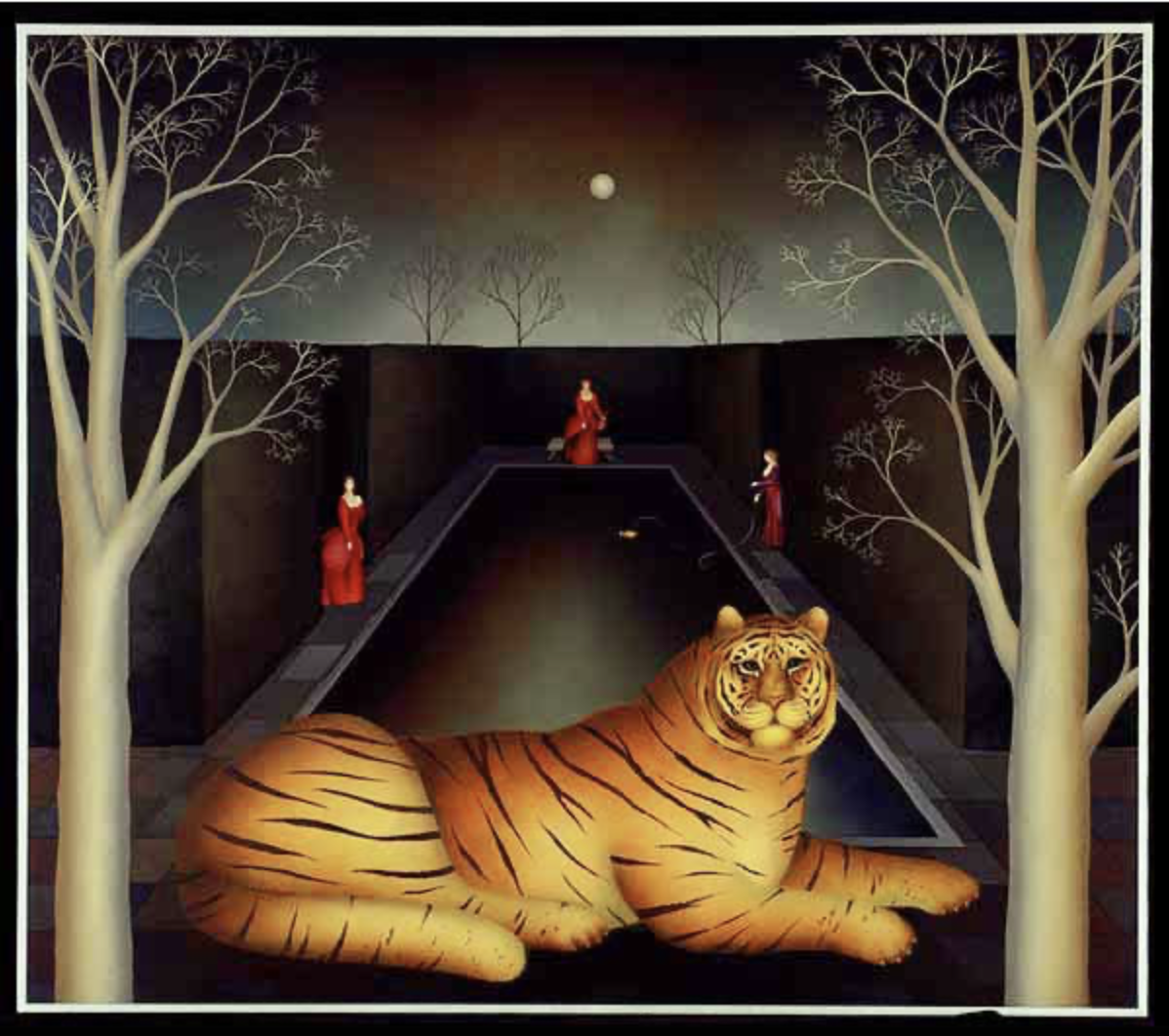 Night II – Tiger,  #31 Acrylic on canvas: 60 x 72 inches