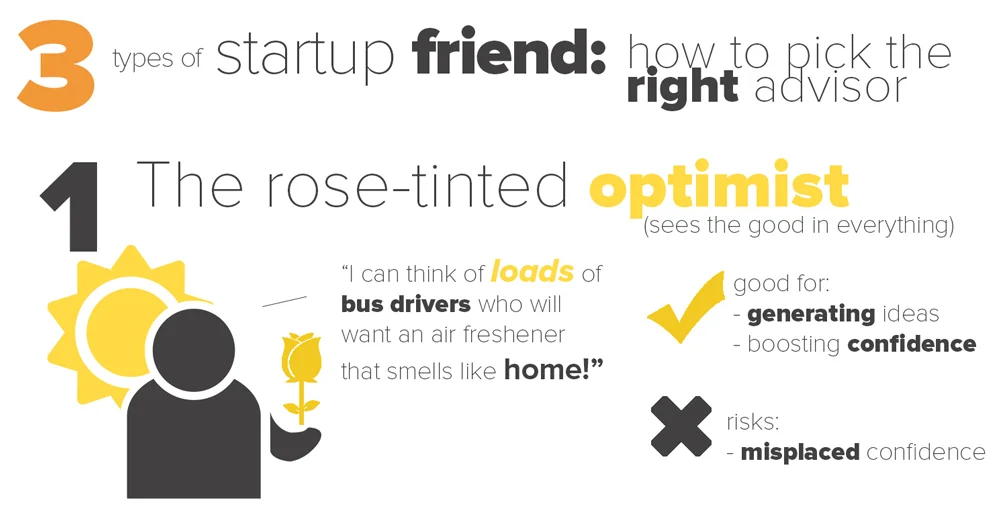3 types of startup friend: How to pick the RIGHT advisor