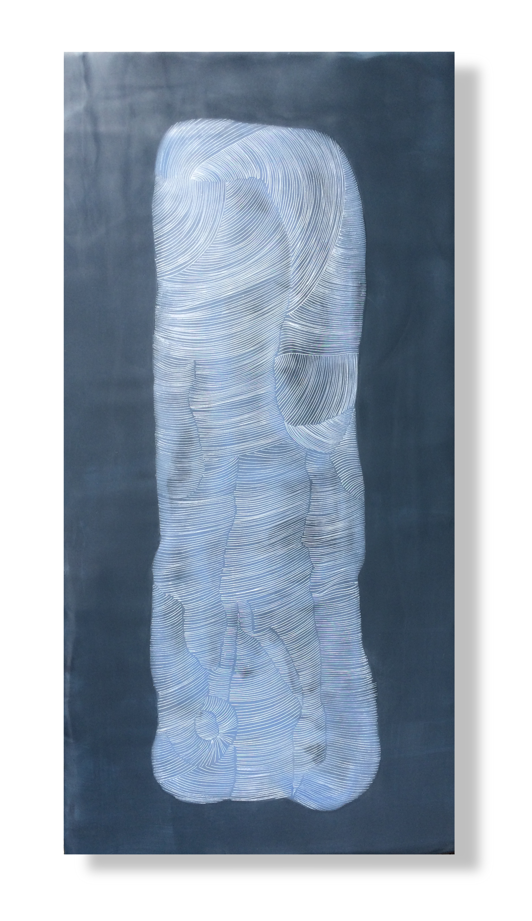  Monolith, 2015 Encaustic, Oil 24 x 12&nbsp;x 1 inches &nbsp; 