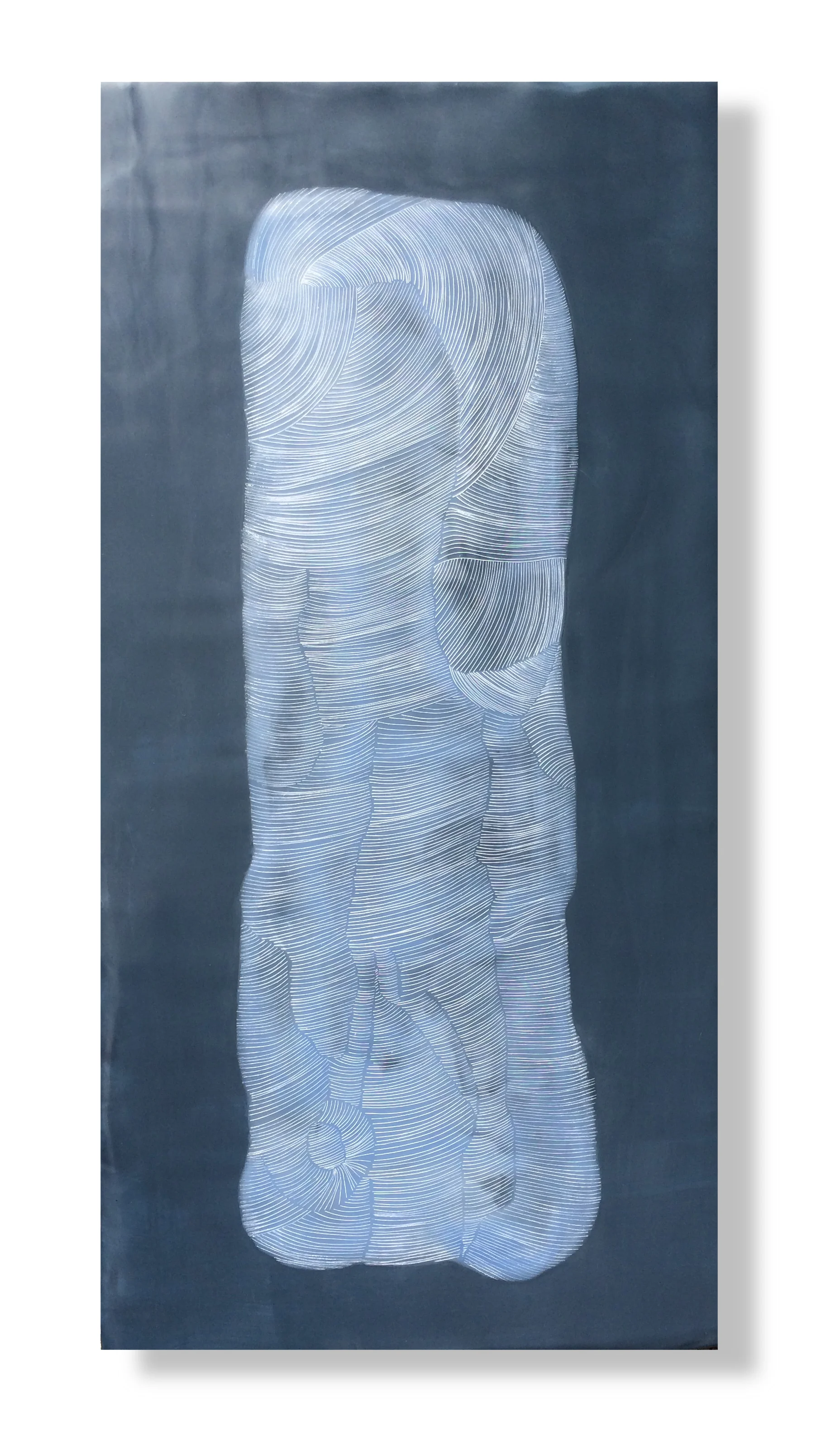 Monolith, 2015 Encaustic, Oil 12" x 24" x 1"