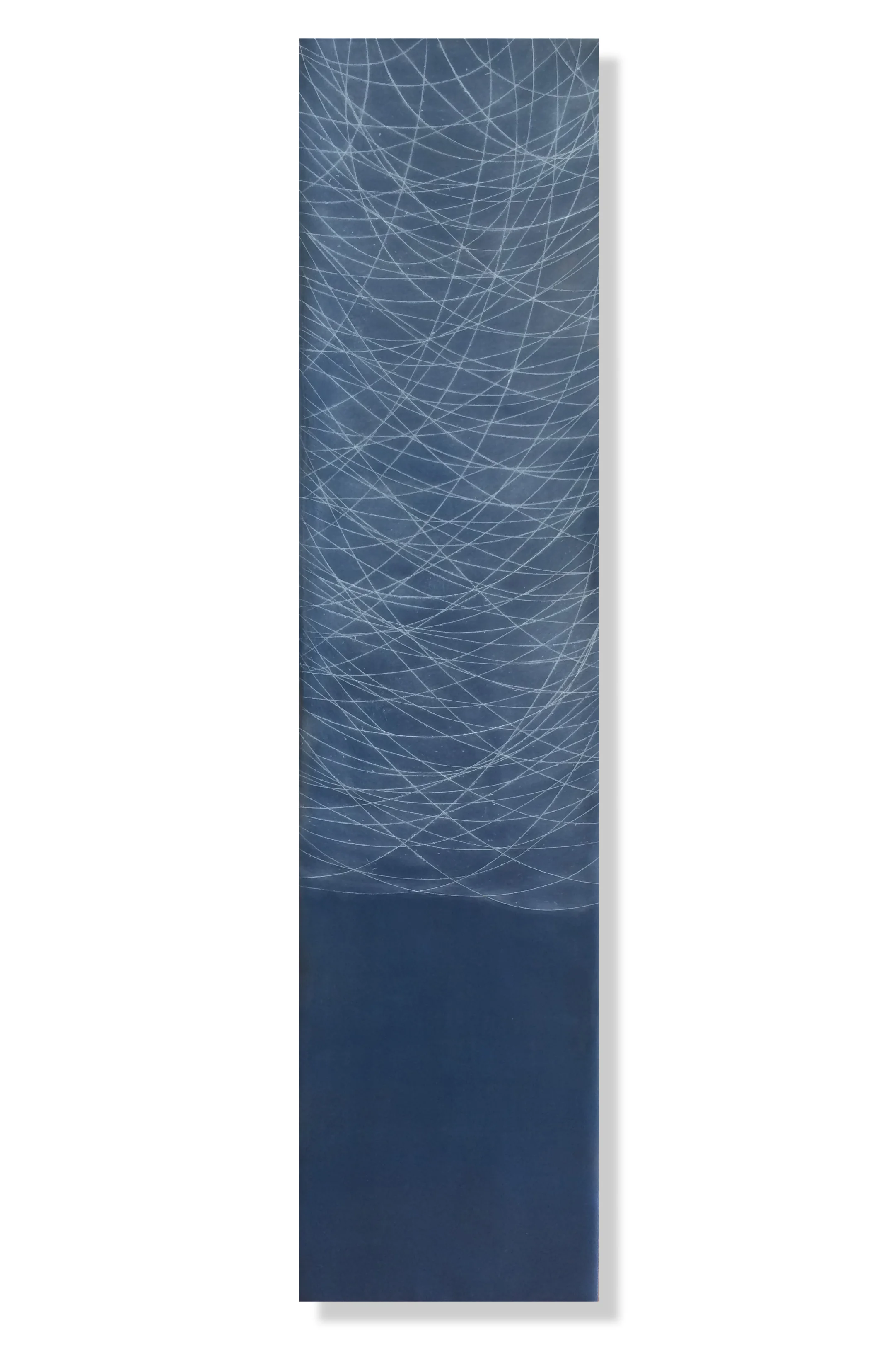 Threads 3, 2015 Encaustic, Oil 6" x 24" x 1" SOLD