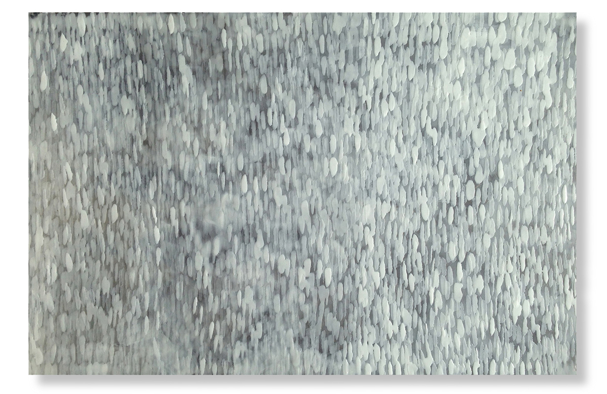 Rain, 2014 Encaustic 36" x 24" x 2" SOLD