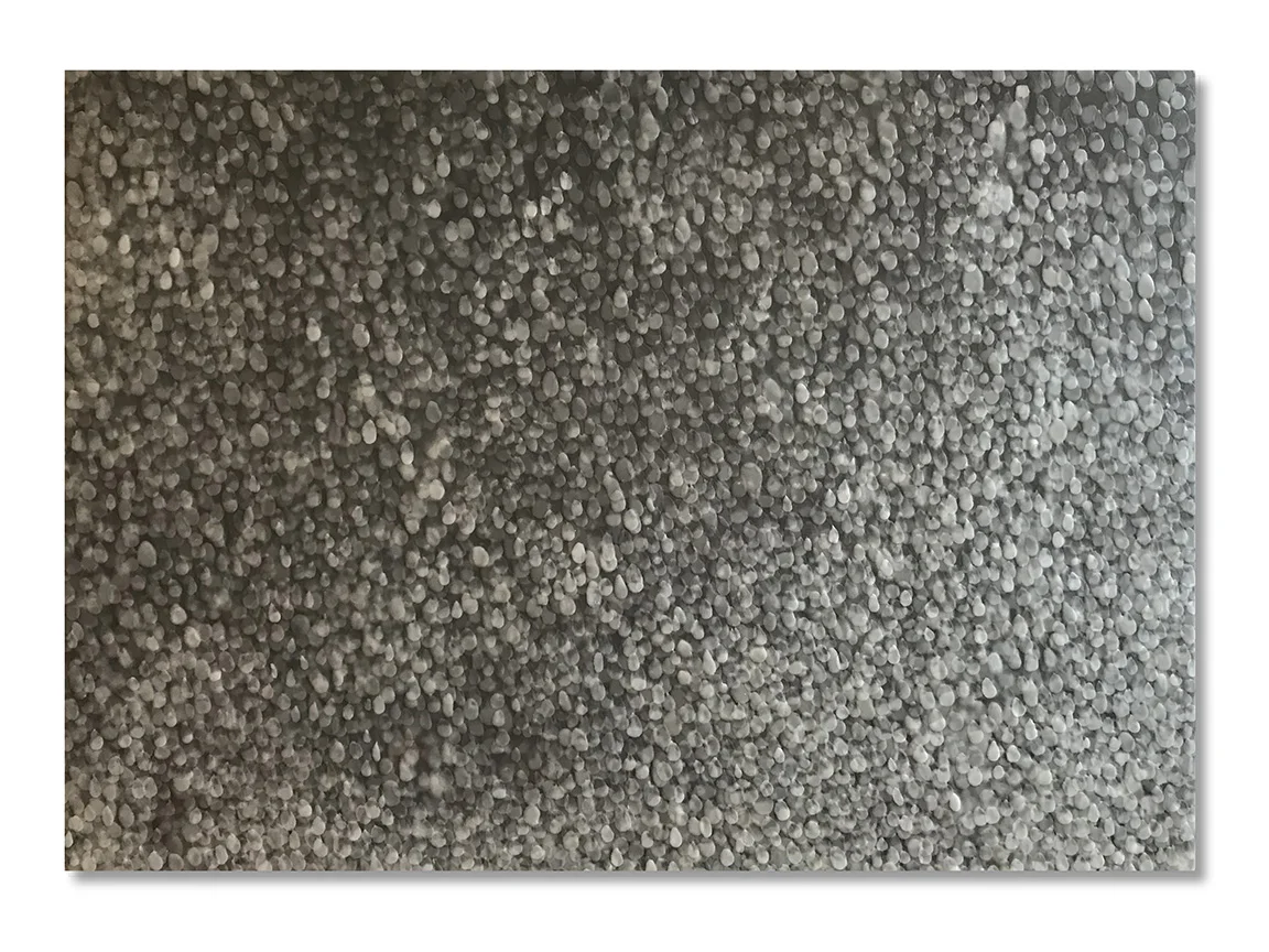 Rain 03, 2018 Encaustic 40" x 30" x 1"