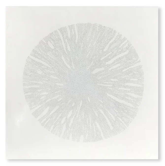 Antimatter 4, 2018 Encaustic, Oil 24"x24"