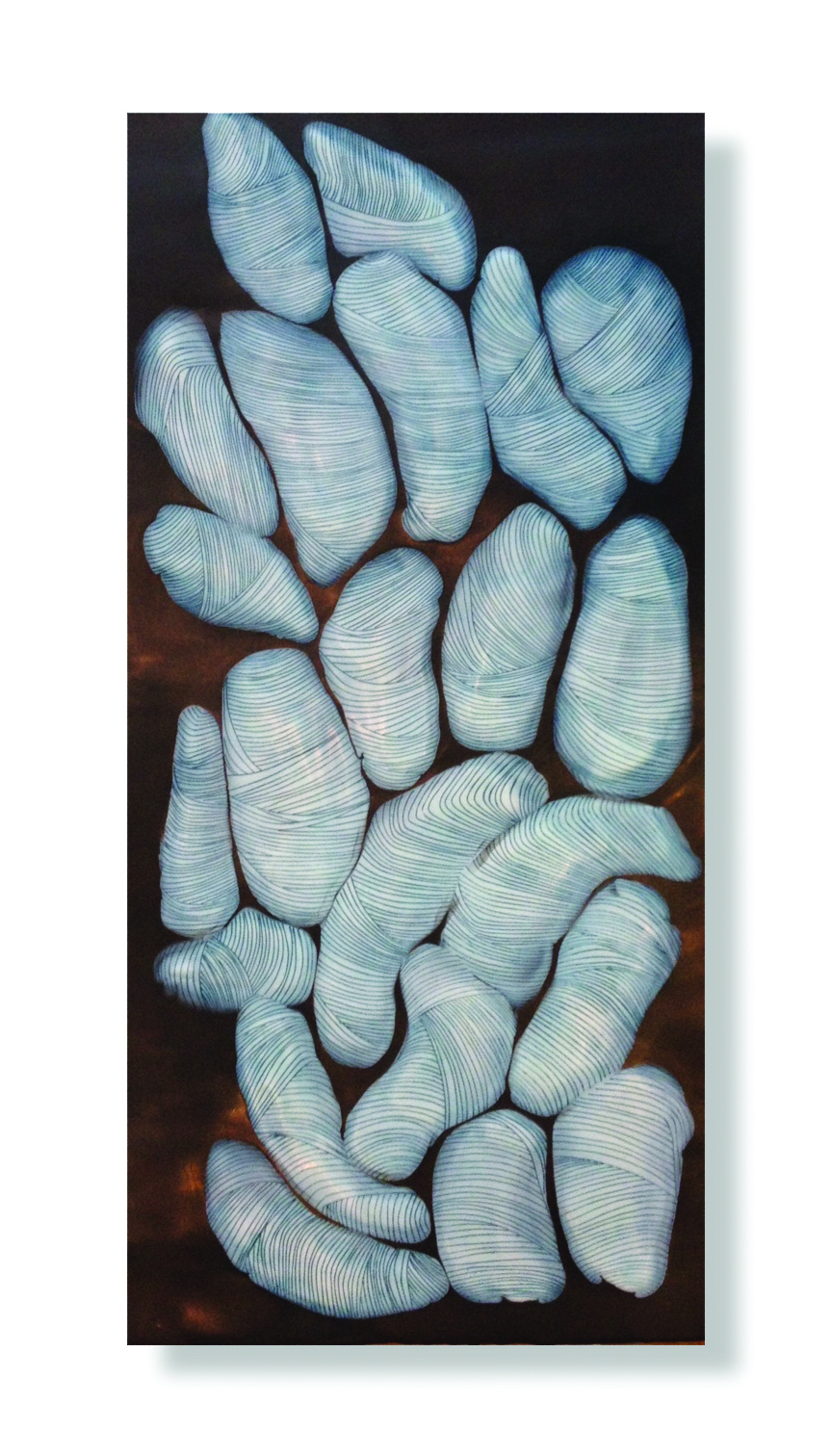 Bundle Theory, 2015 (sold) Encaustic, Oil 24 x 12 x 2 inches 