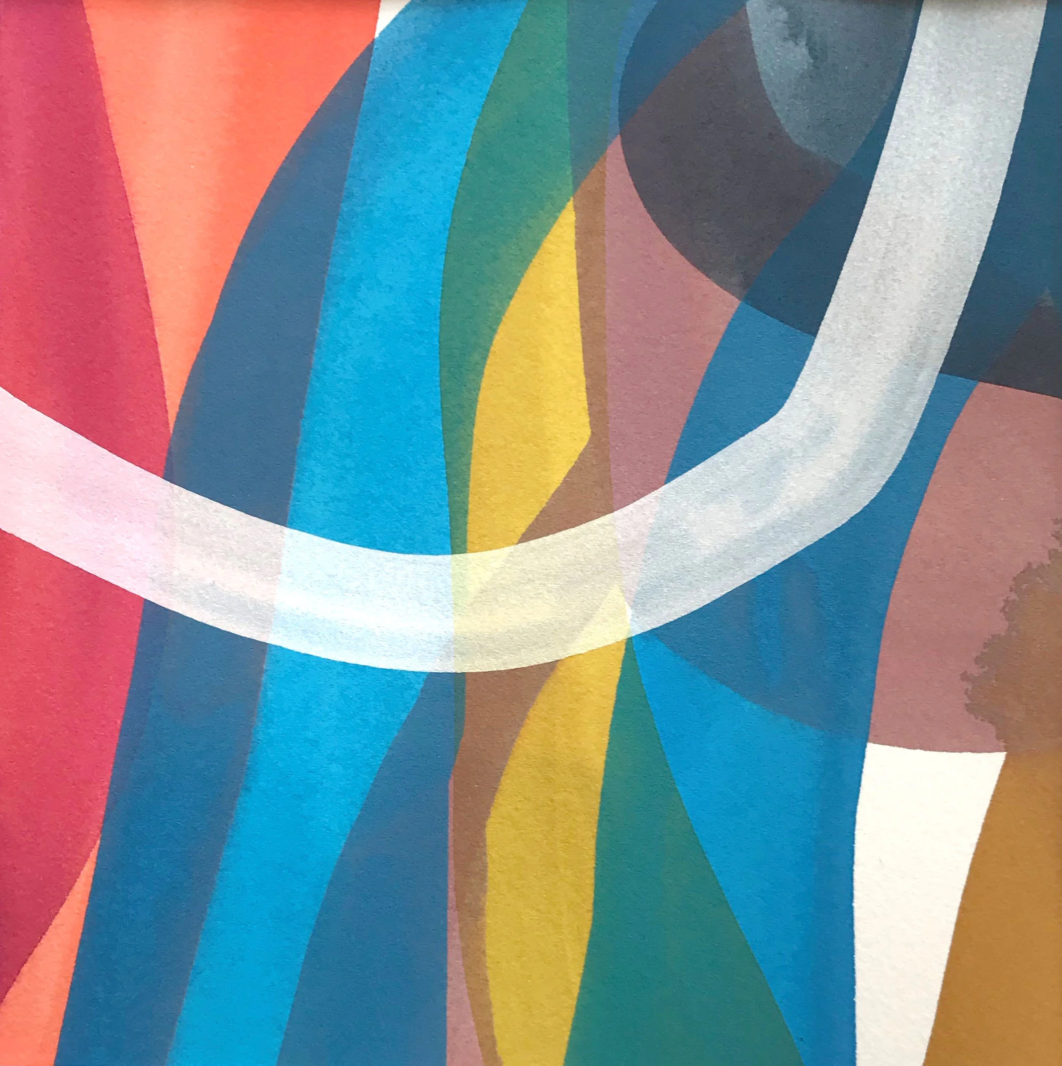 Slice of Summer 19, 2019 Acrylic Wash 10”x10”, 20"x20", 30”x30” Limited Edition Print 50, Hahnemuhle German Etching