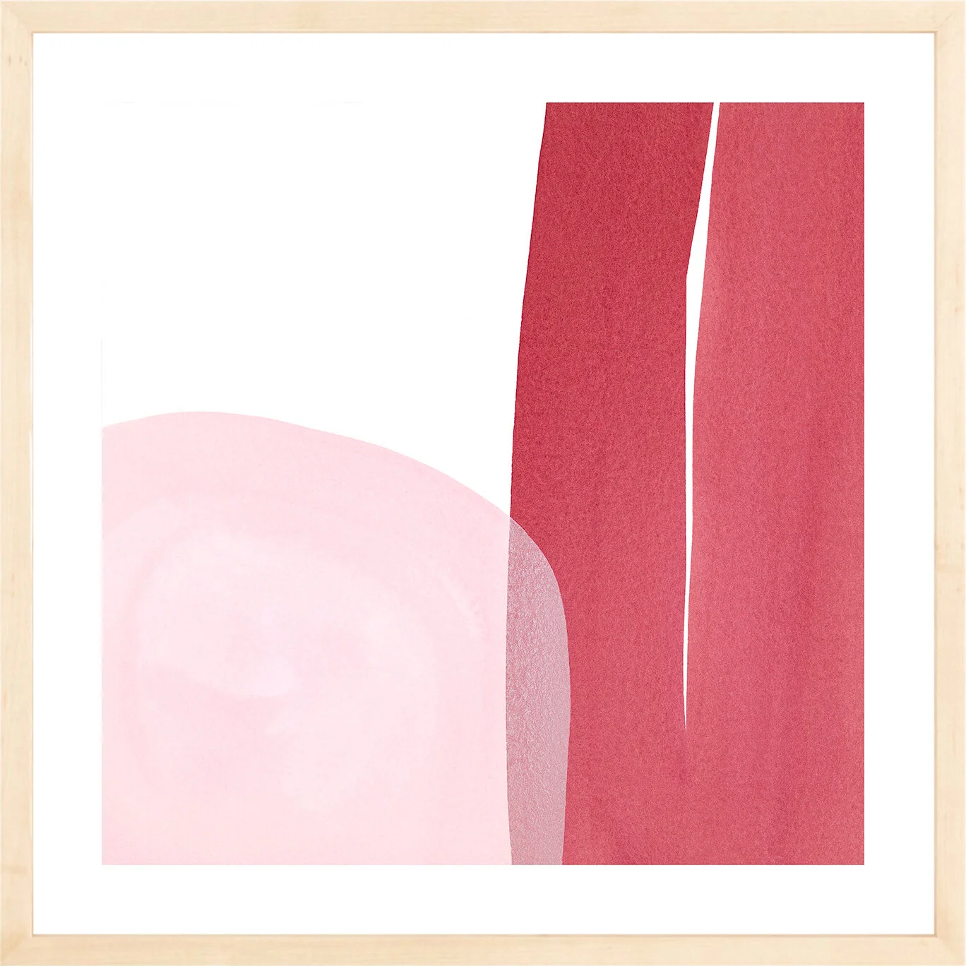 Jenny Phillips-Slice of Summer 2 artwork print framed in maple by Simply Framed