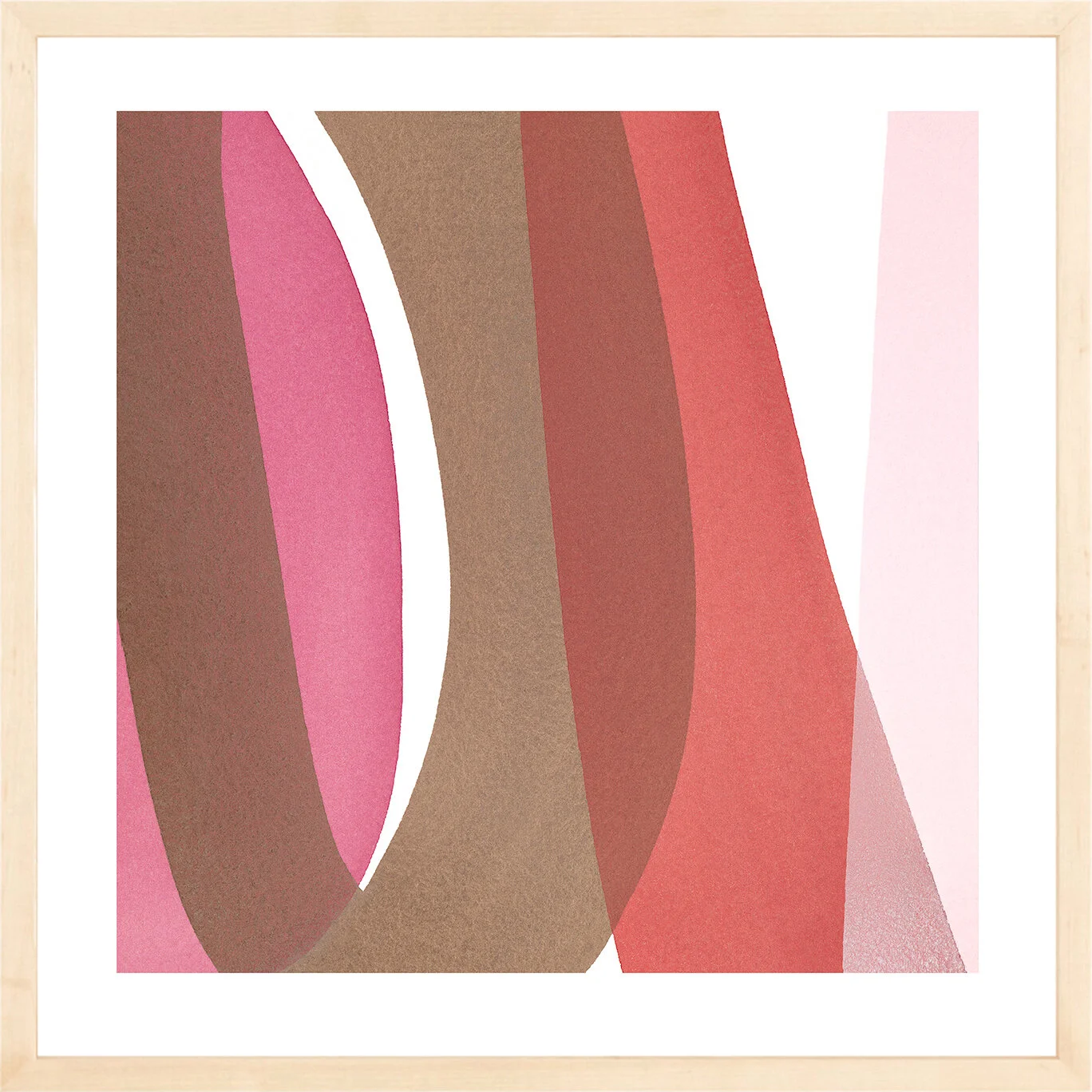 Jenny Phillips-Slice of Summer 1 artwork print framed in maple by Simply Framed