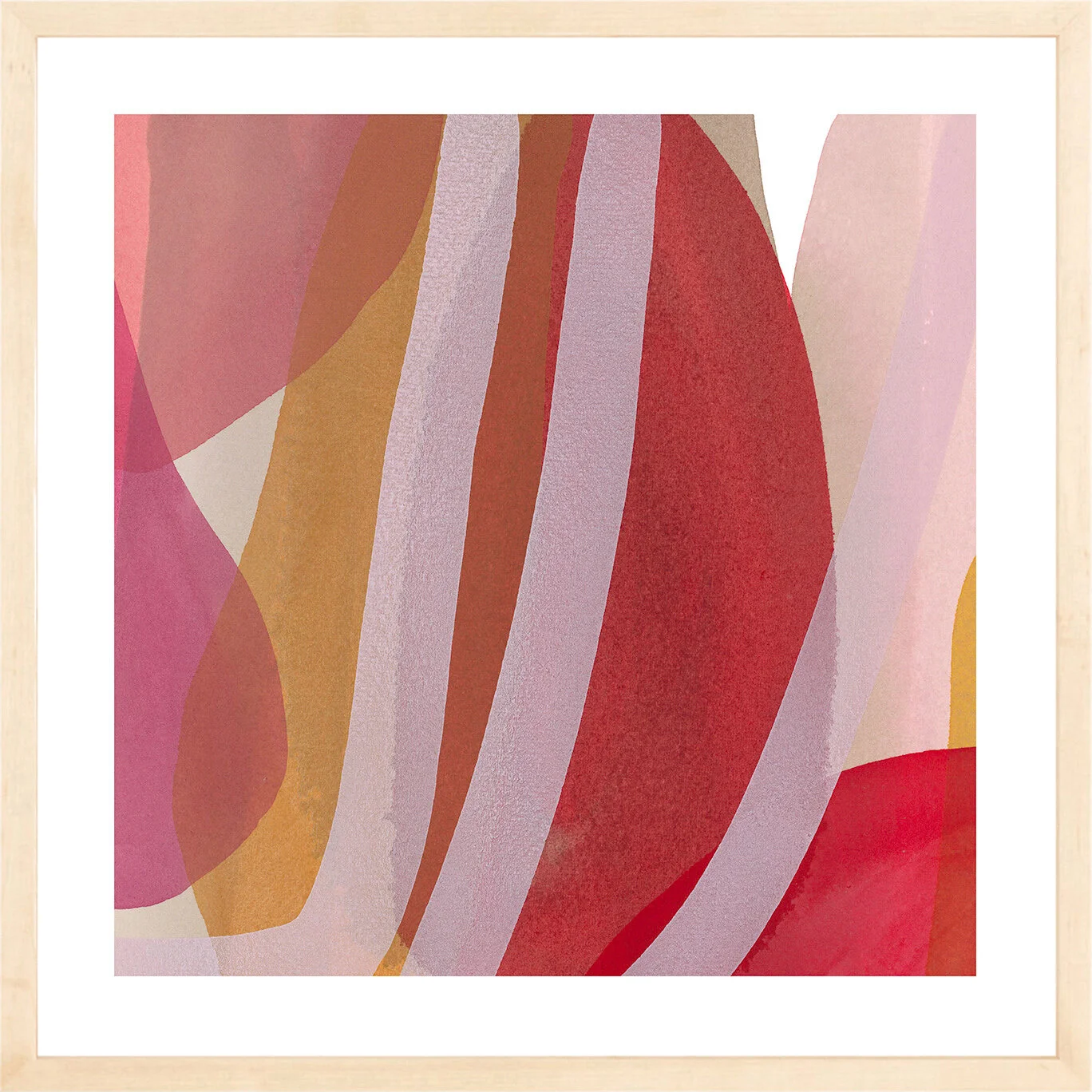 Jenny Phillips-Slice of Summer 25 artwork print framed in maple by Simply Framed