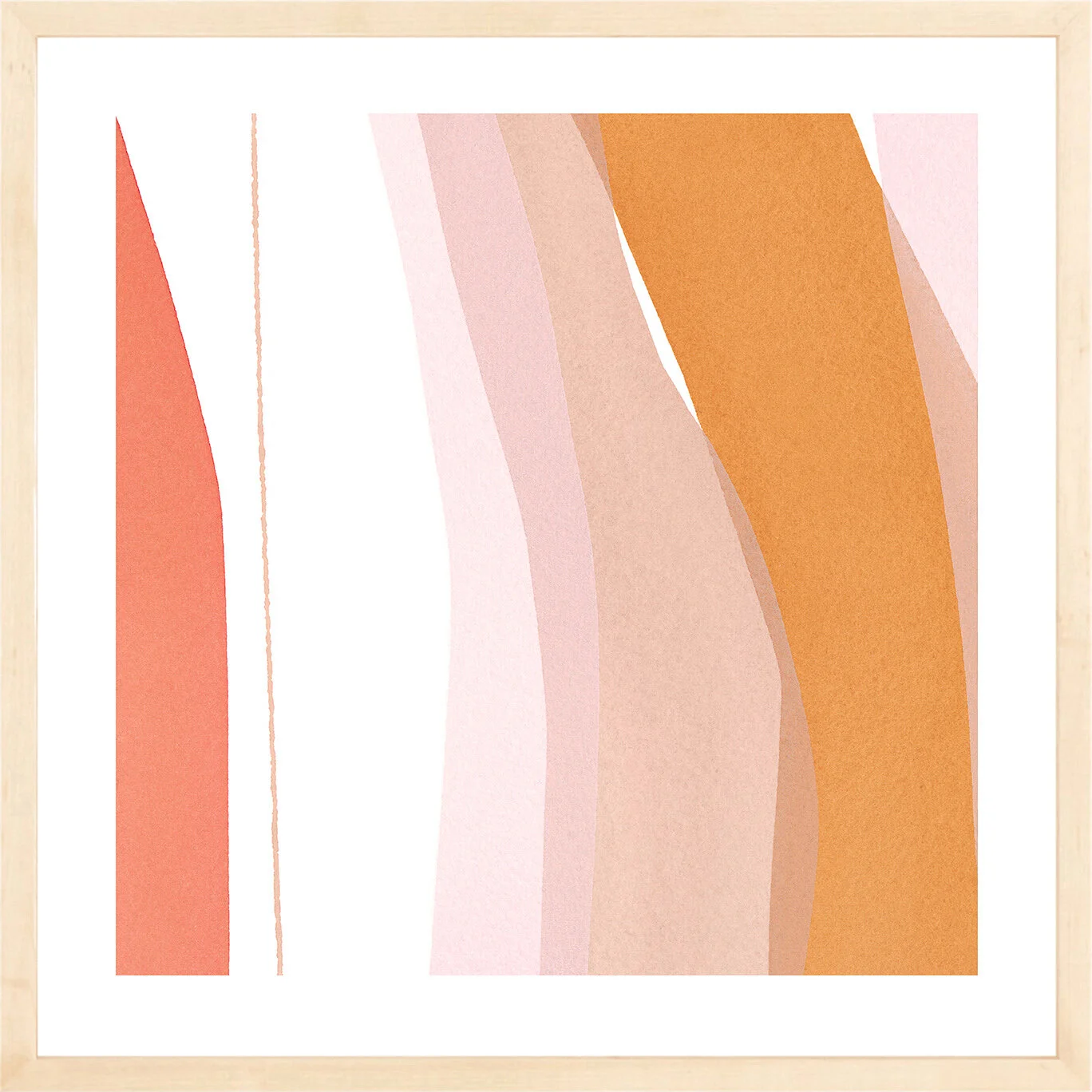 Jenny Phillips-Slice of Summer 14 artwork print framed in maple by Simply Framed