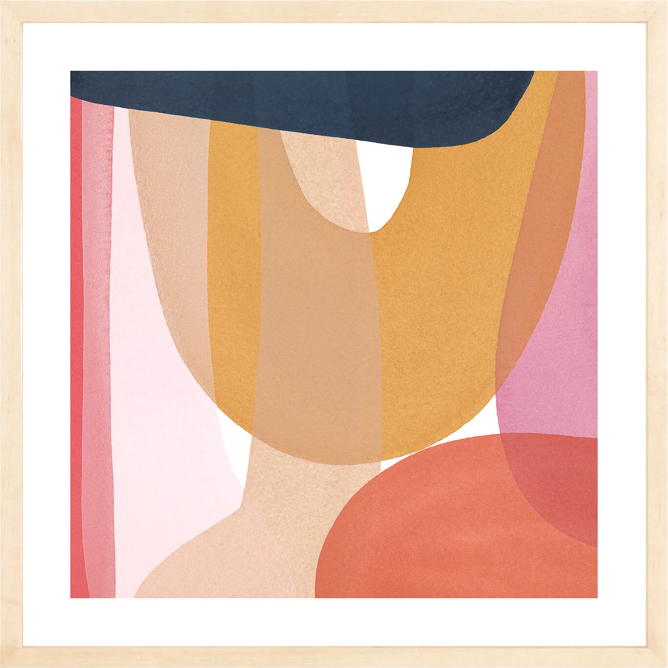 Jenny Phillips-Slice of Summer 13 artwork print framed in maple by Simply Framed