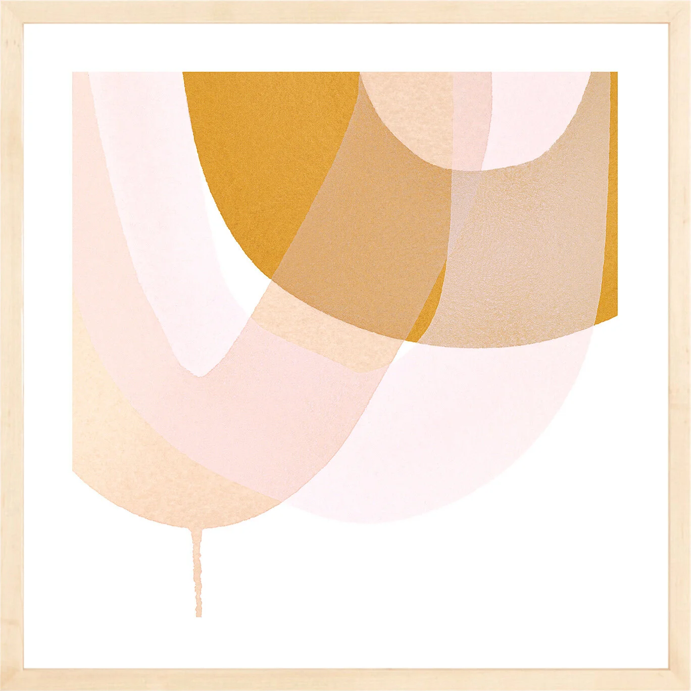 Jenny Phillips-Bounce 2 artwork print framed in maple by Simply Framed