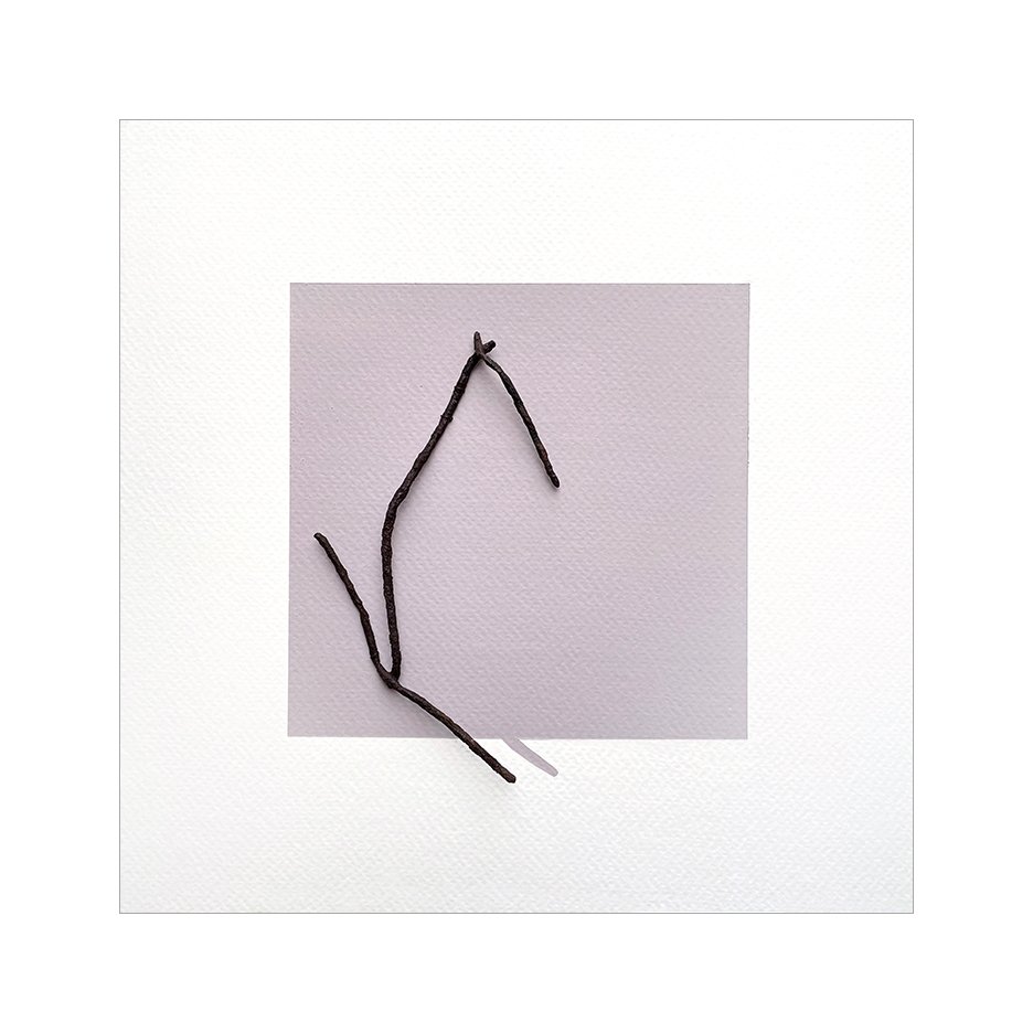 Cabriole , 2023 (sold) Gouache, found metal, and thread 9 x 9 Inches The Found series is a collection of discarded objects that have gathered in my studio over the years, collected from walks in the neighborhood. These hang on my studio wall, to