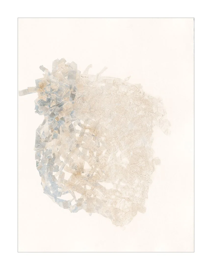 To Bundle 1, 2025 30 × 22 inches (prints available) Monotype Richard Serra’s verb list consists of a multitude of movement-based manipulations and transformations of artistic matter. The Alterations series takes his verbs as the starting point of