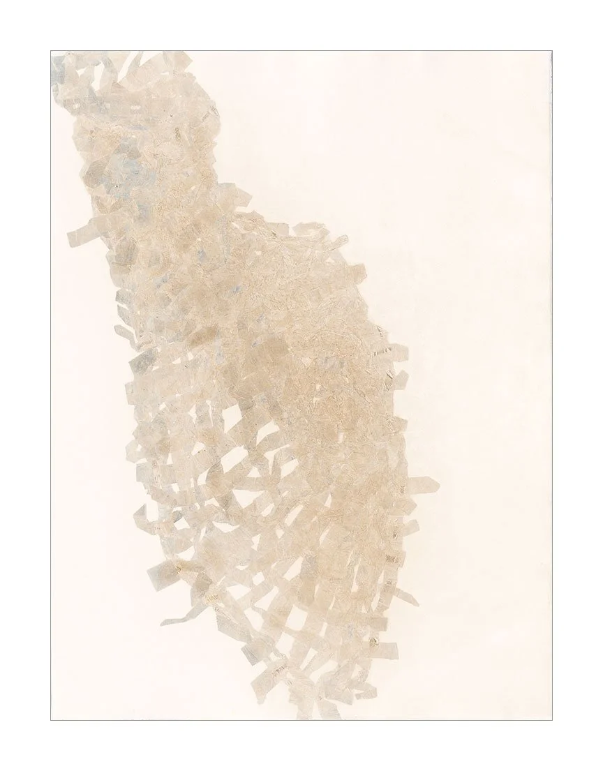 To Dapple, 2025 30 × 22 inches (prints available) Monotype Richard Serra’s verb list consists of a multitude of movement-based manipulations and transformations of artistic matter. The Alterations series takes his verbs as the starting point of a