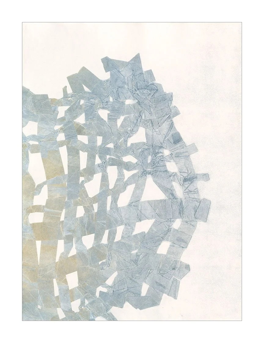 To Crease, 2025 30 × 22.5 inches (prints available) Monotype Richard Serra’s verb list consists of a multitude of movement-based manipulations and transformations of artistic matter. The Alterations series takes his verbs as the starting point of